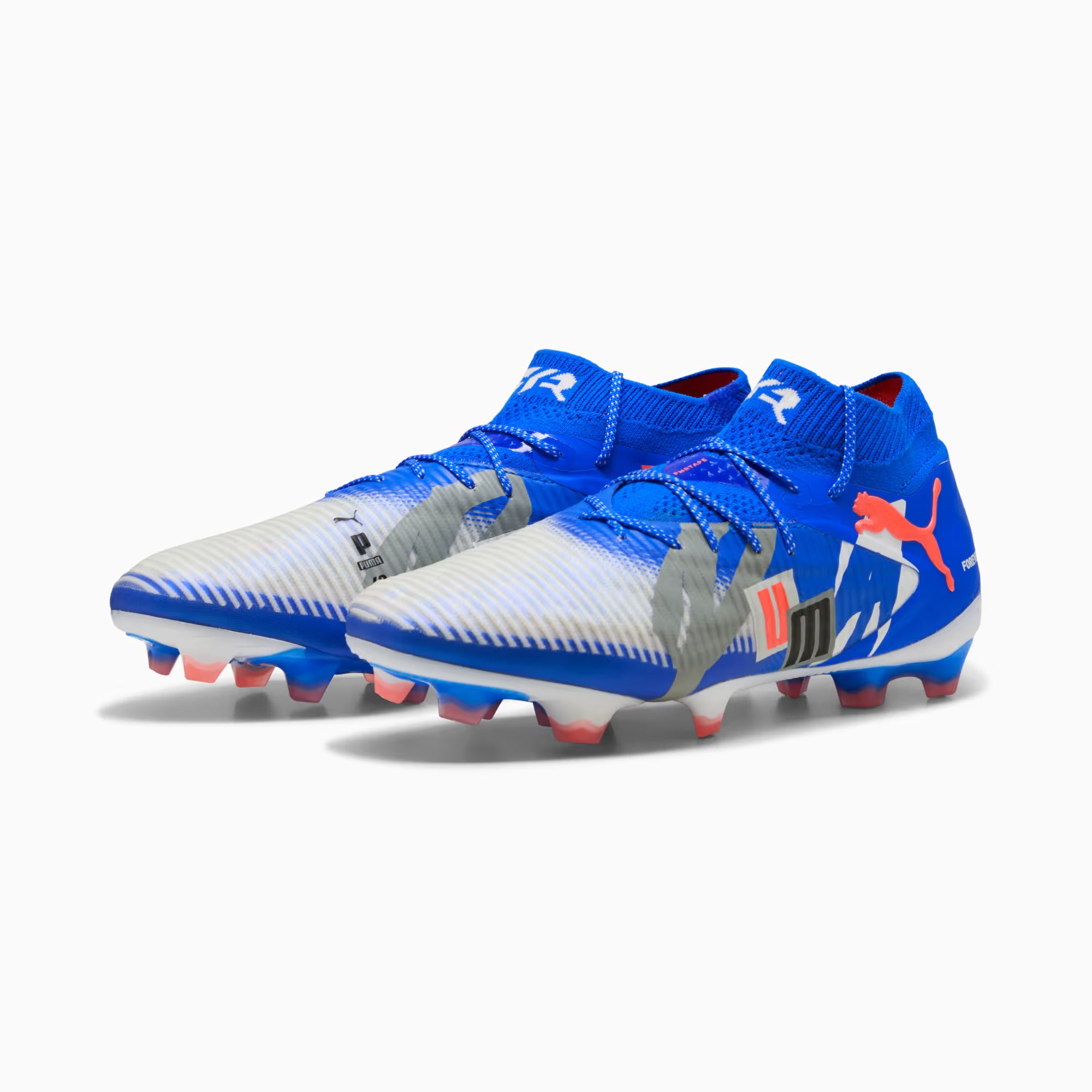 Puma Future 8 Ultimate Forever FG-White/Gray/ Black/ Red