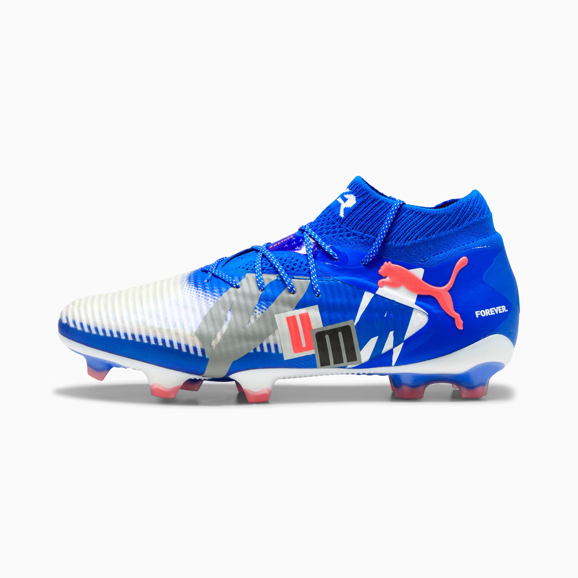 Puma Future 8 Ultimate Forever FG-White/Gray/ Black/ Red