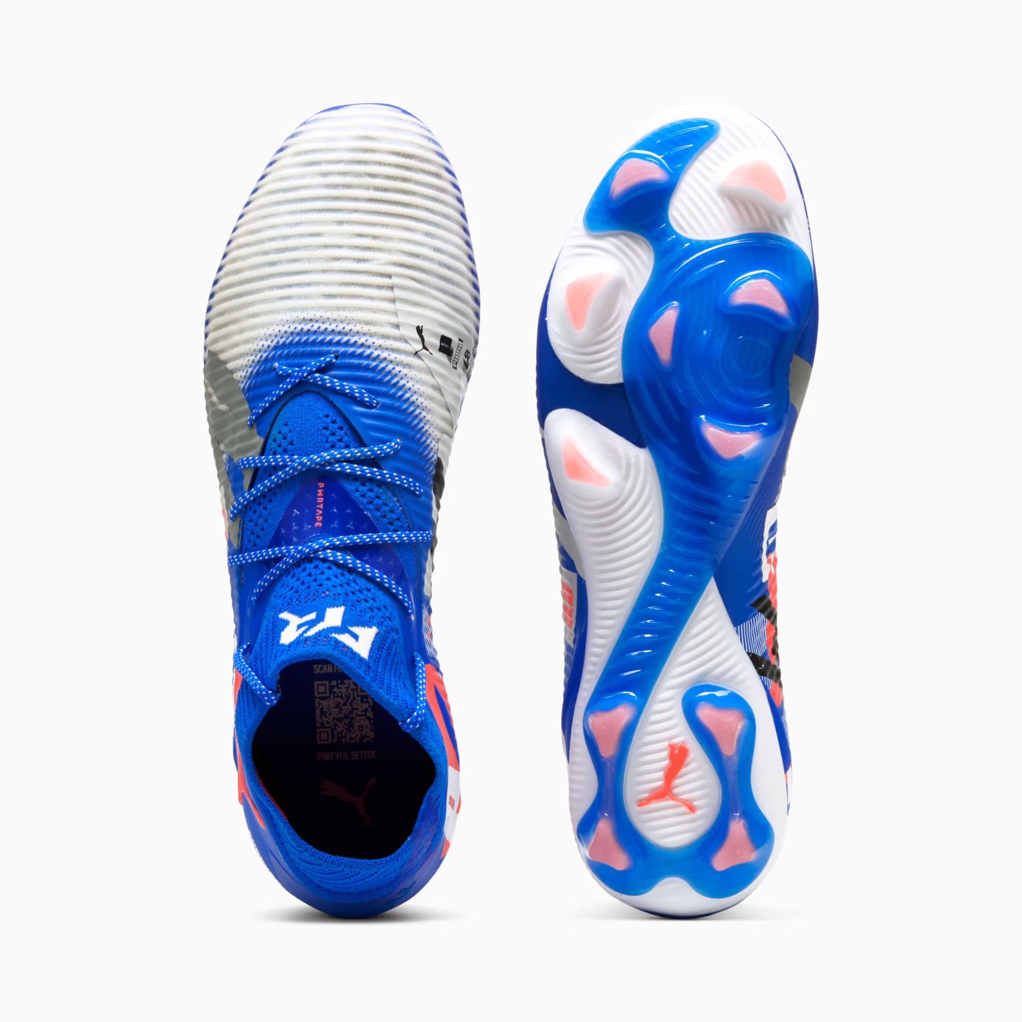 Puma Future 8 Ultimate Forever FG-White/Gray/ Black/ Red