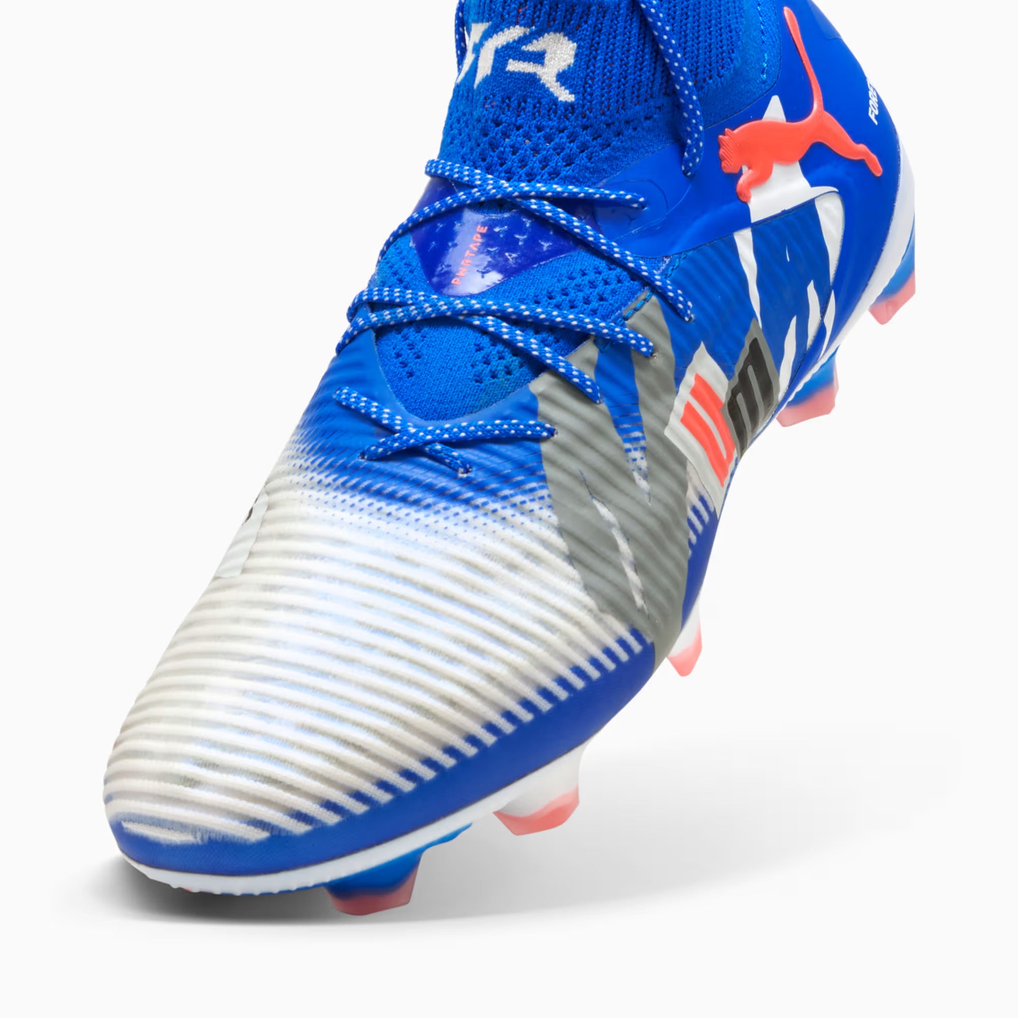 Puma Future 8 Ultimate Forever FG-White/Gray/ Black/ Red