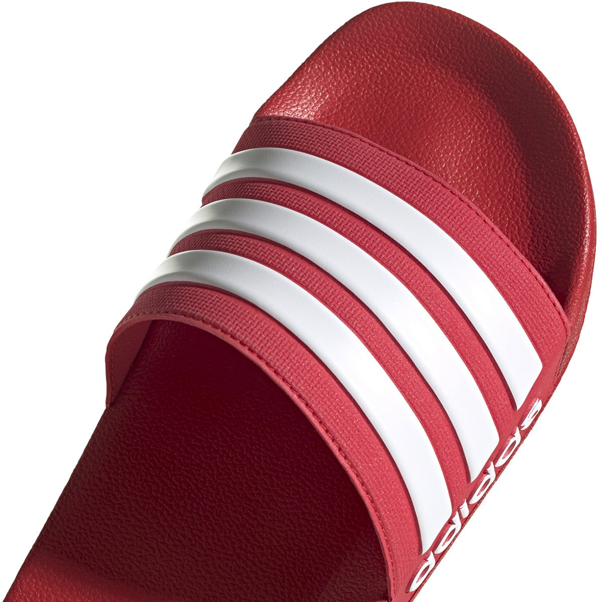 ADIDAS ADILETTE SHOWER SLIDES-SCARLET/WHITE