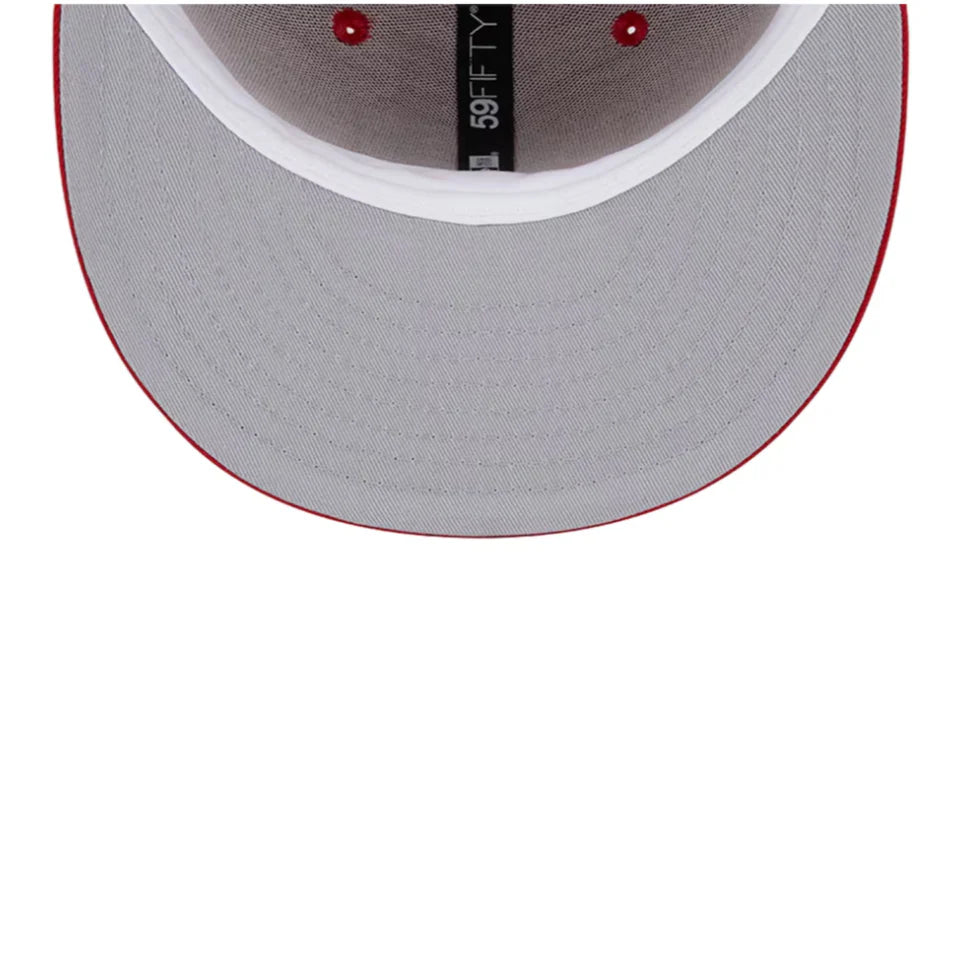 New Era Las Vegas Raiders Super Bowl XVIII 59FIFTY Fitted Hat- Scarlet/White