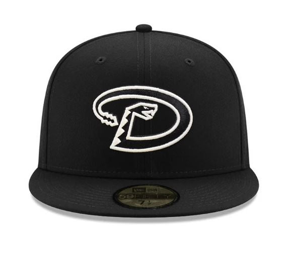NEW ERA ARIZONA DIAMONDBACKS 2001 WORLD SERIES FITTED 59FIFTY-BLACK AND WHITE