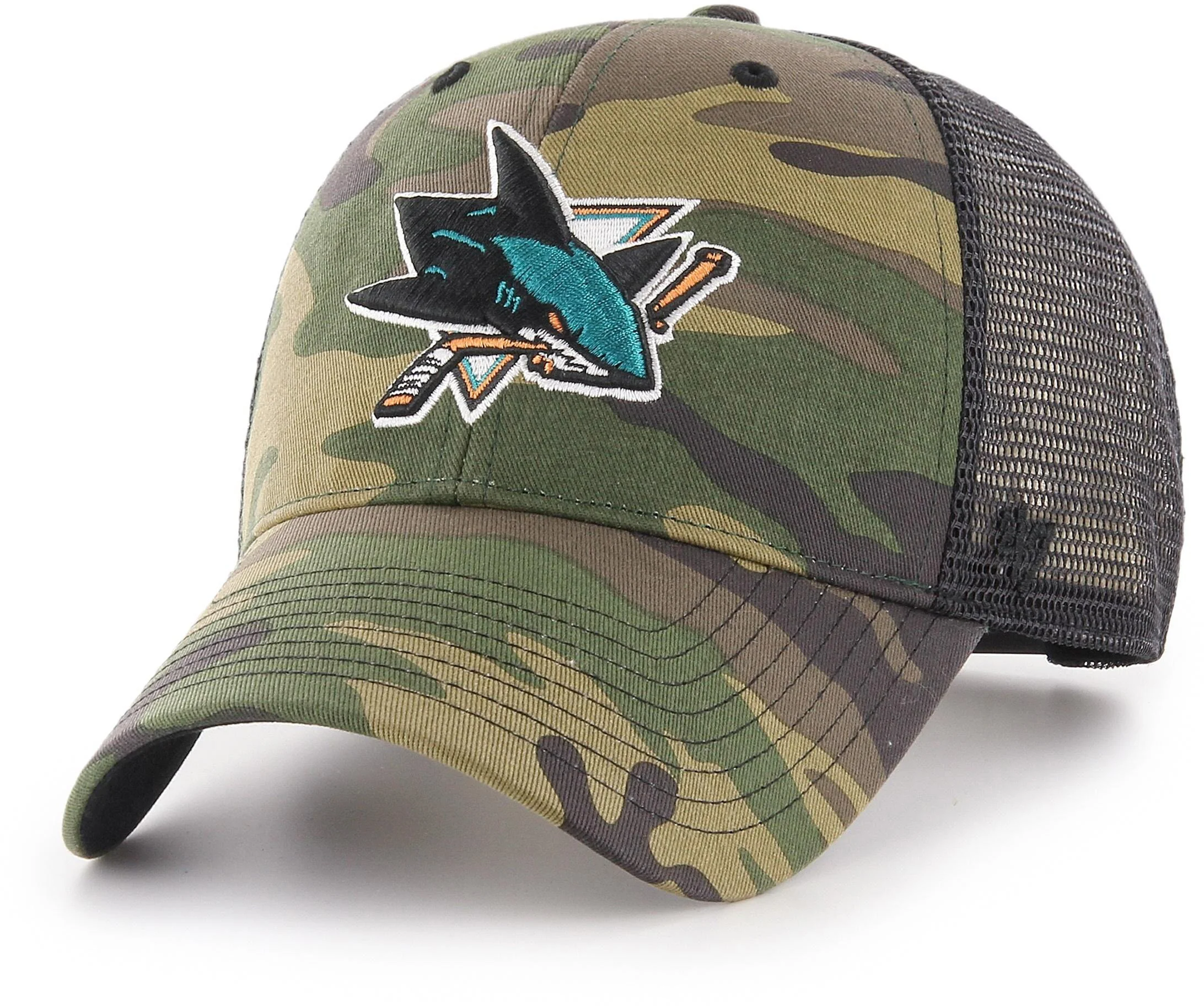 '47 Brand San Jose Sharks MVP Trucker Adjustable Hat-Camo