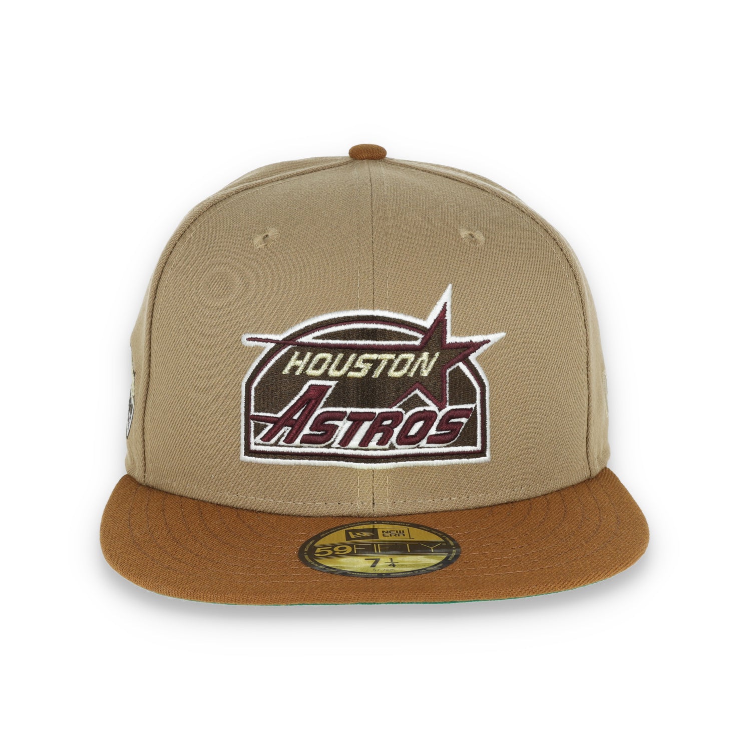 New Era Houston Astros Astrodome Side Patch 59FIFTY Fitted-Khaki