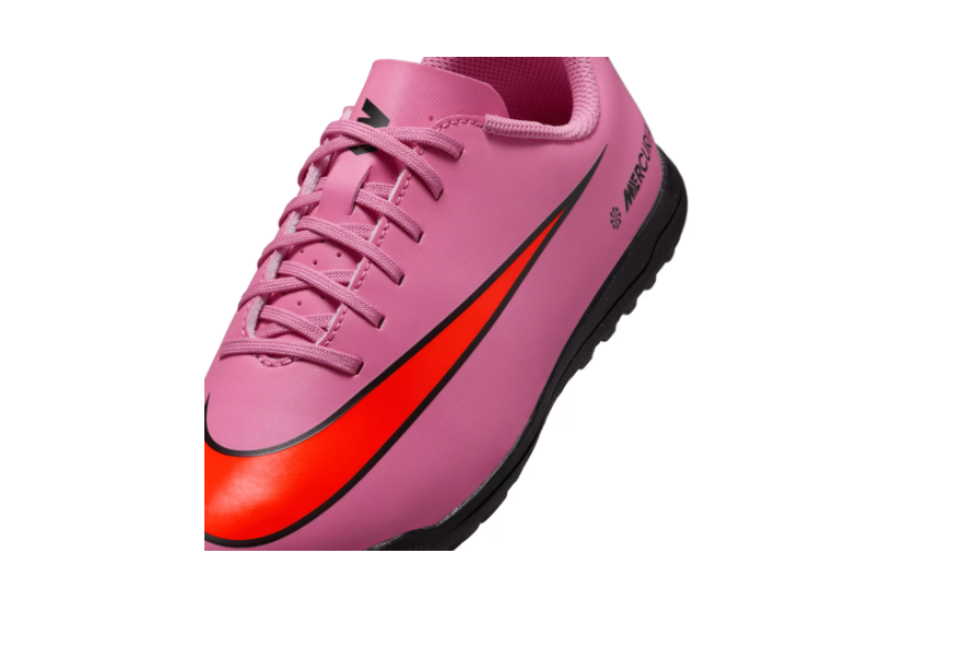 Nike Jr. Mercurial Vapor 16 Club Little Kids' TF Low-Top Soccer Shoes-MAGIC FLAMINGO/BLACK