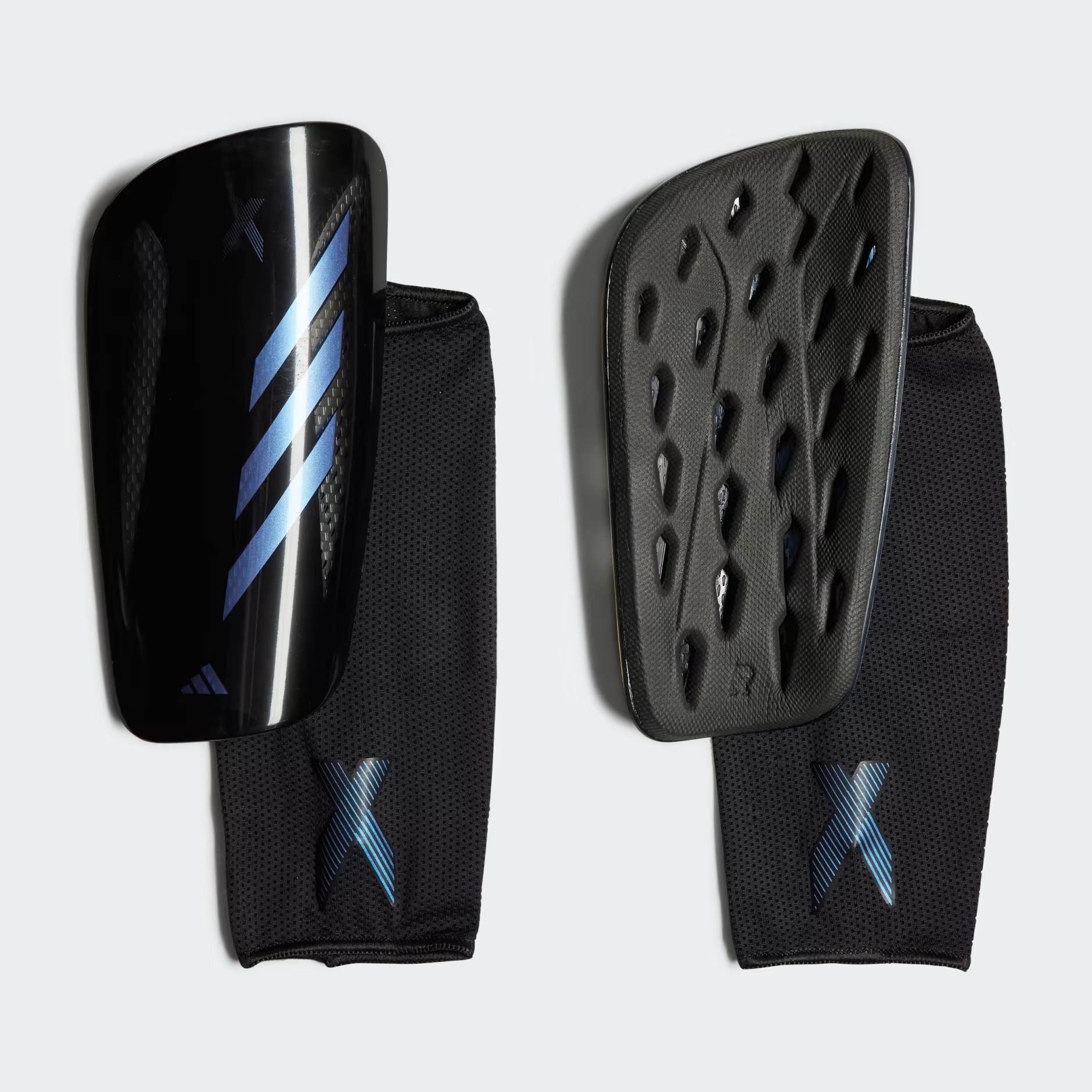 ADIDAS X SG SLIP-IN SHINGUARDS-BLACK/BLACK