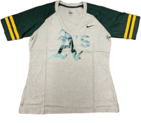 Nike women's Oakland A's Gray T-shirt