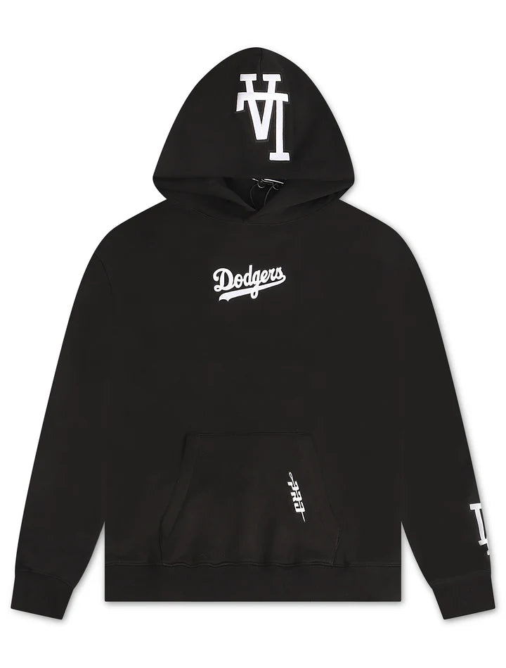 Pro Standard Men's Los Angeles Dodgers Wingspan Pullover Hoodie-Black