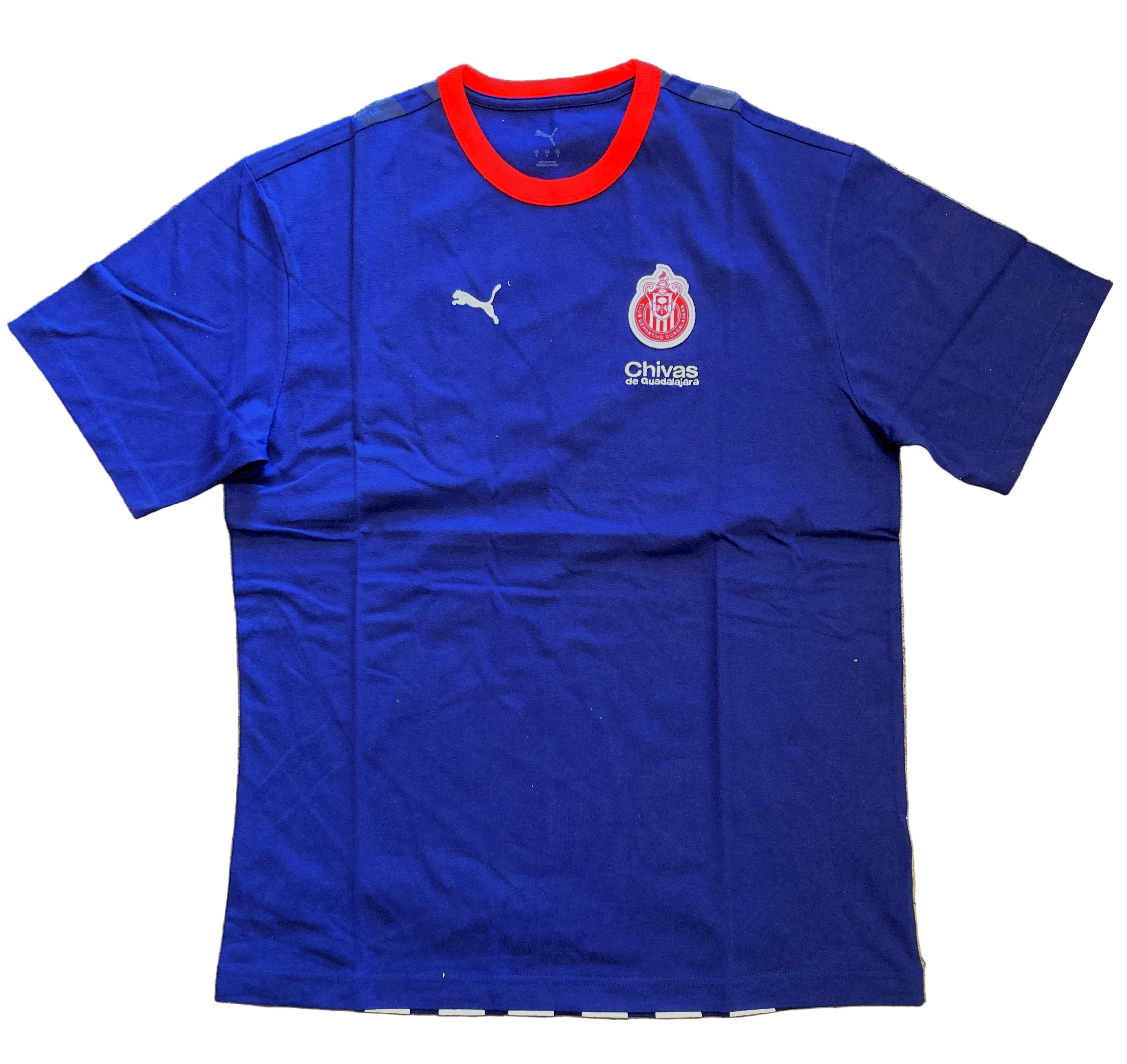 PUMA Men's Chivas Guadalajara 2025 Culture T-Shirt - Navy/Red