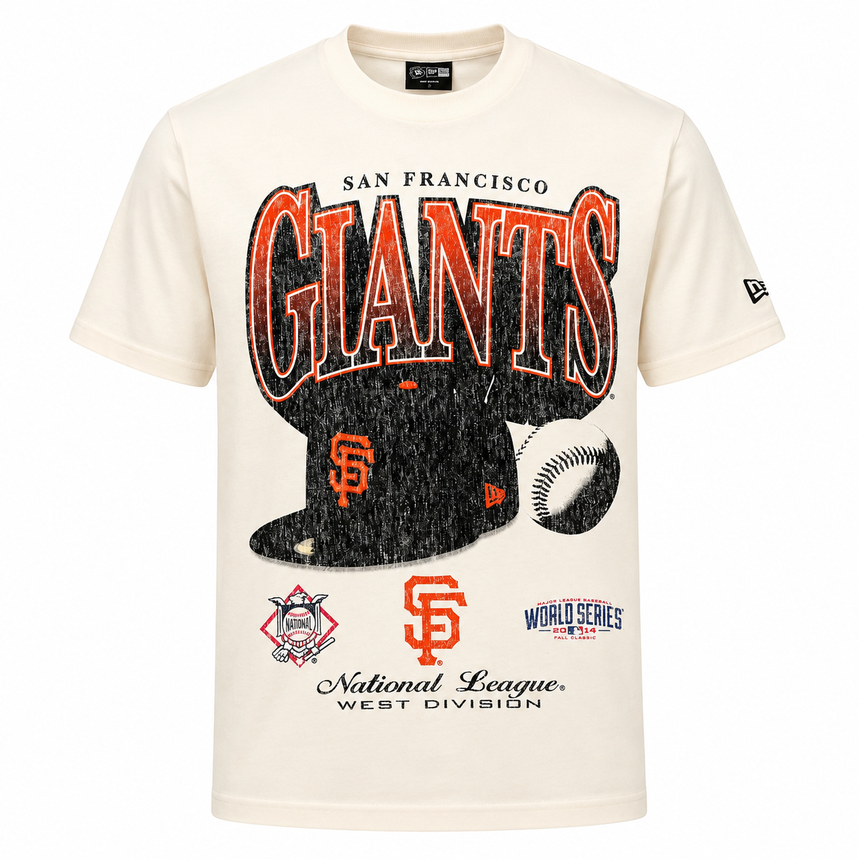 New Era Men's San Francisco Giants Faded Graphic T Shirt-