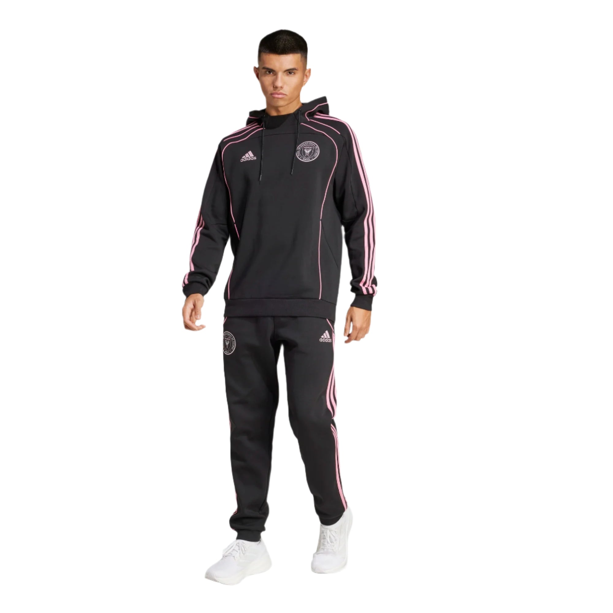 Adidas Men's Inter Miami Travel Hoodie-Black