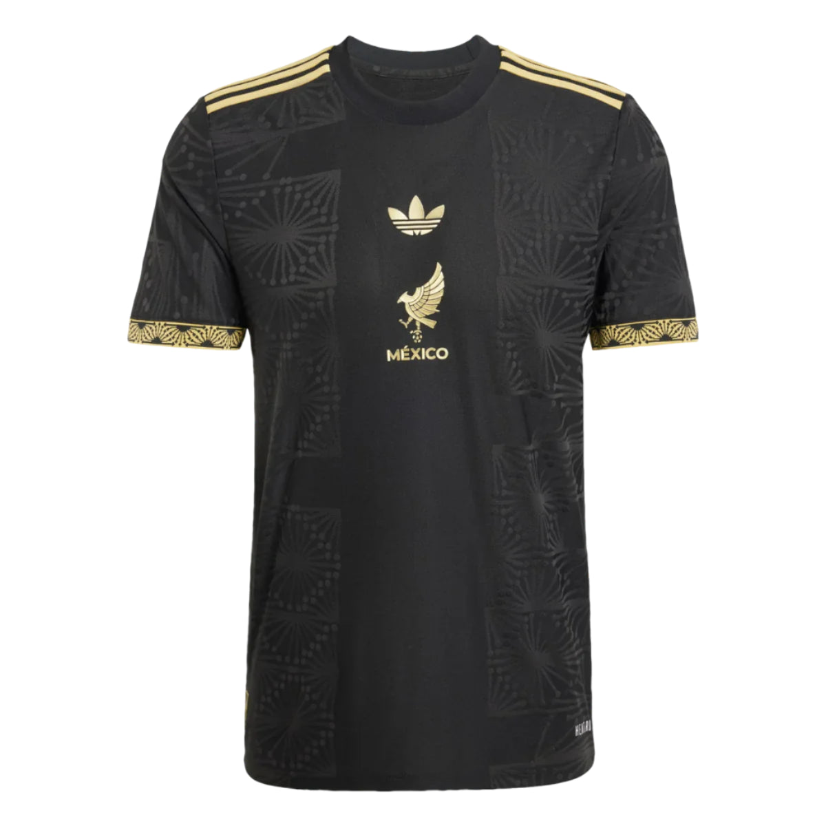 Adidas Men's Mexico FMF Authentic Jersey 2025- Black/Gold