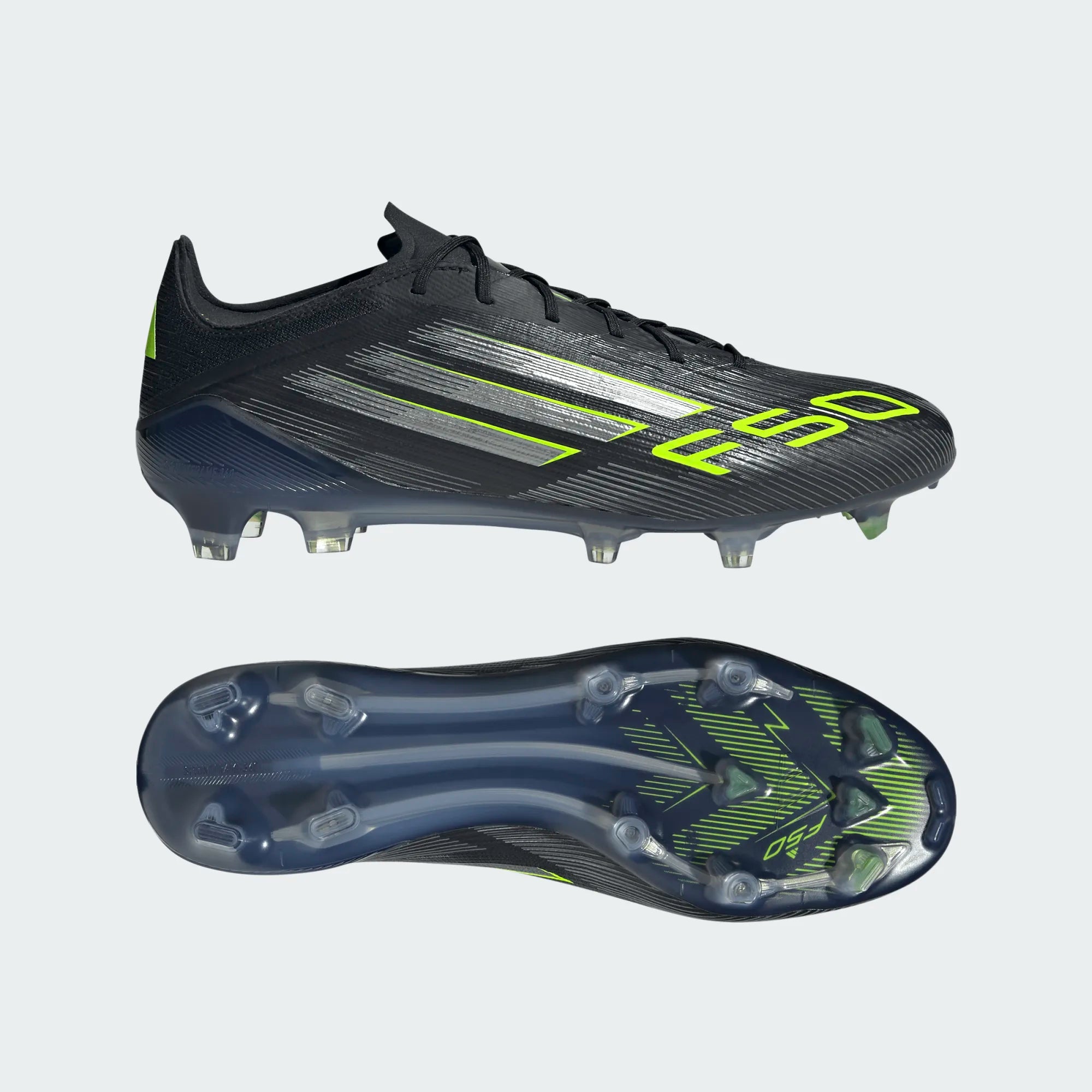 Adidas F50 Elite FG/MG-CBLACK/IRONMT/LUCLEM