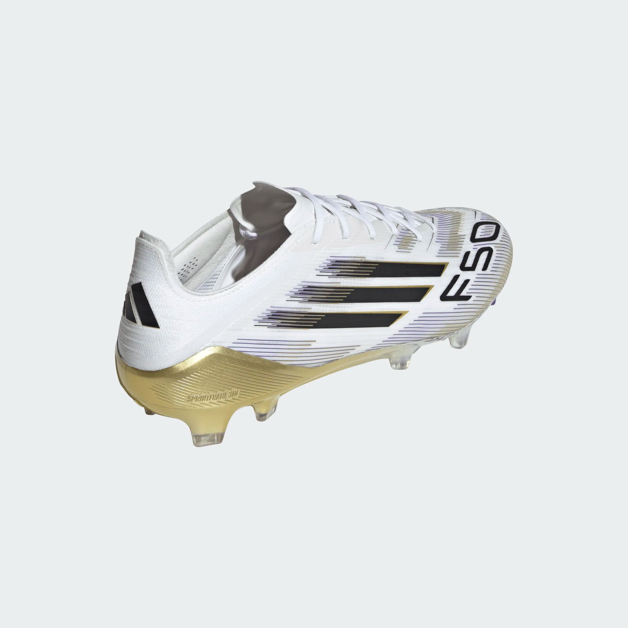 Adidas F50 Elite FG/MG-Cloud White / Core Black / Gold Metallic