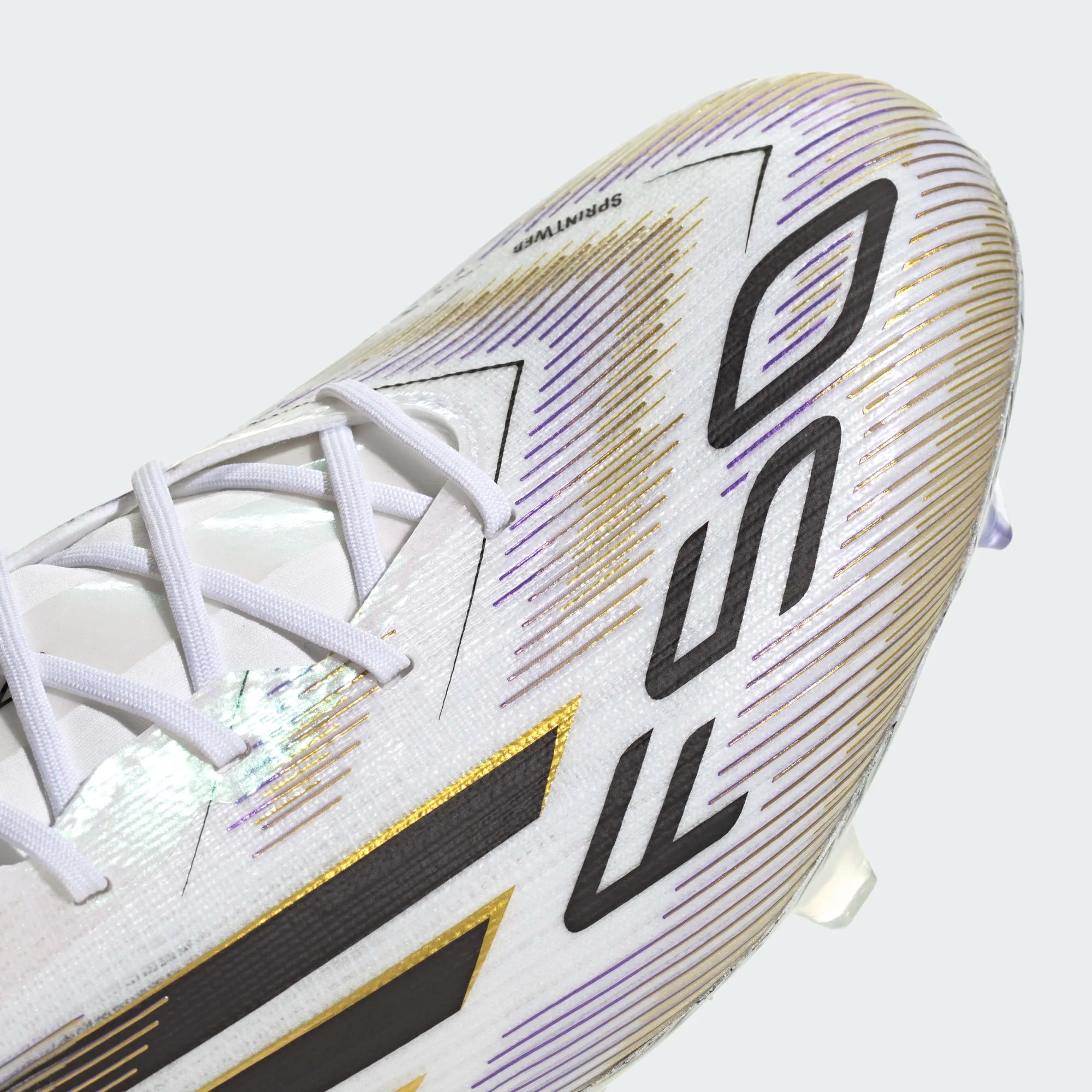 Adidas F50 Elite FG/MG-Cloud White / Core Black / Gold Metallic