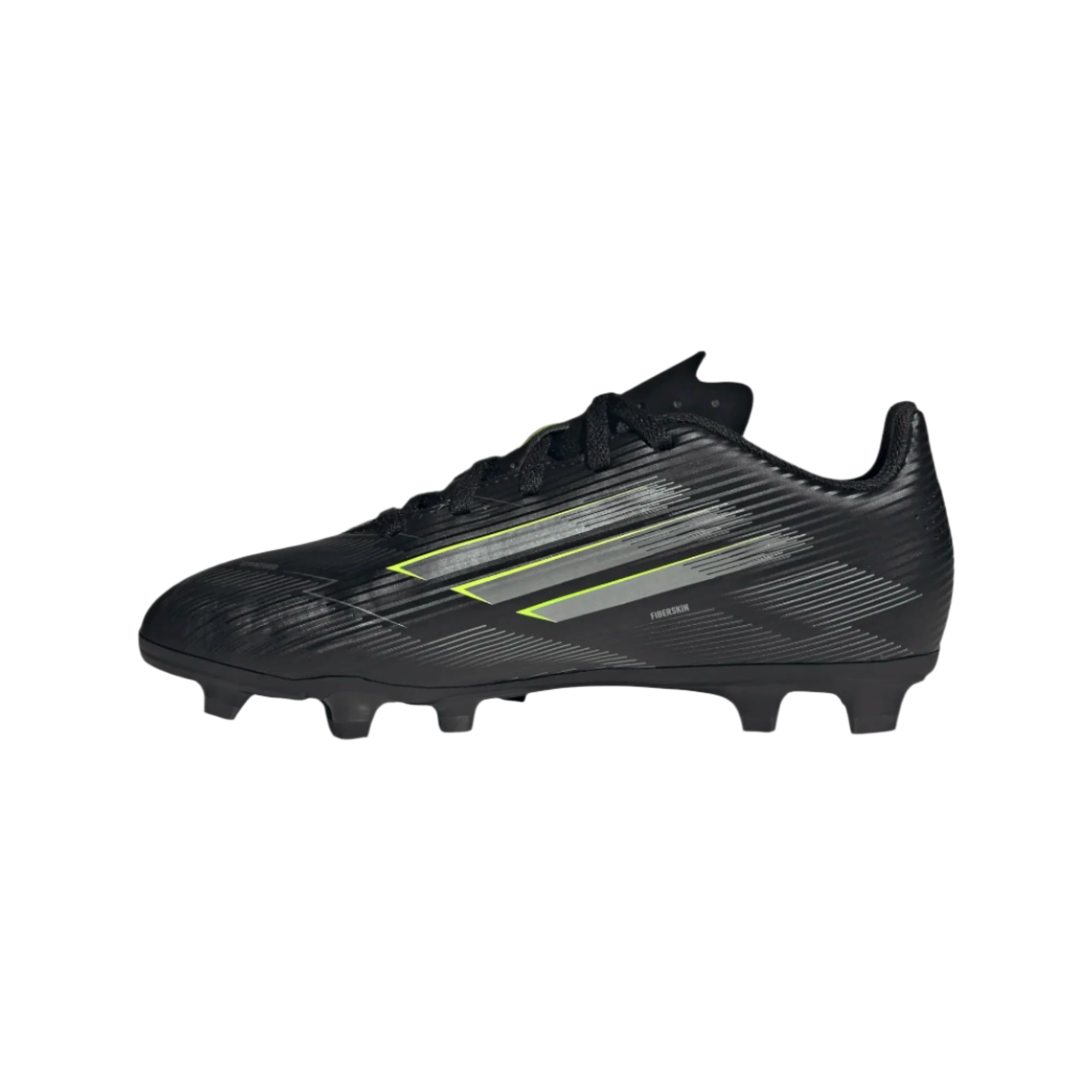 Adidas Jr F50 Club FG/MG-BLACK/IRONMT/LUCLEM