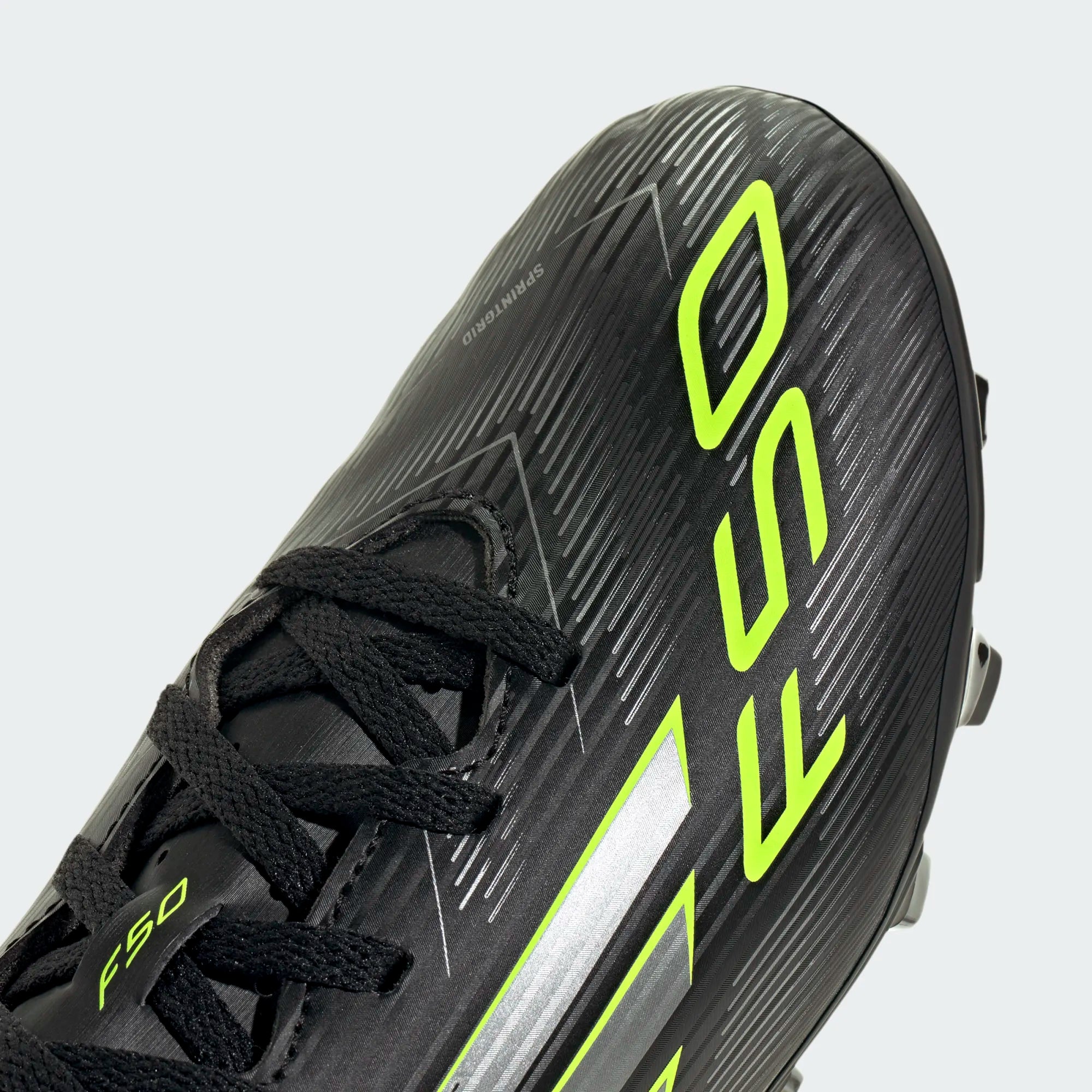 Adidas Jr F50 Club FG/MG-BLACK/IRONMT/LUCLEM