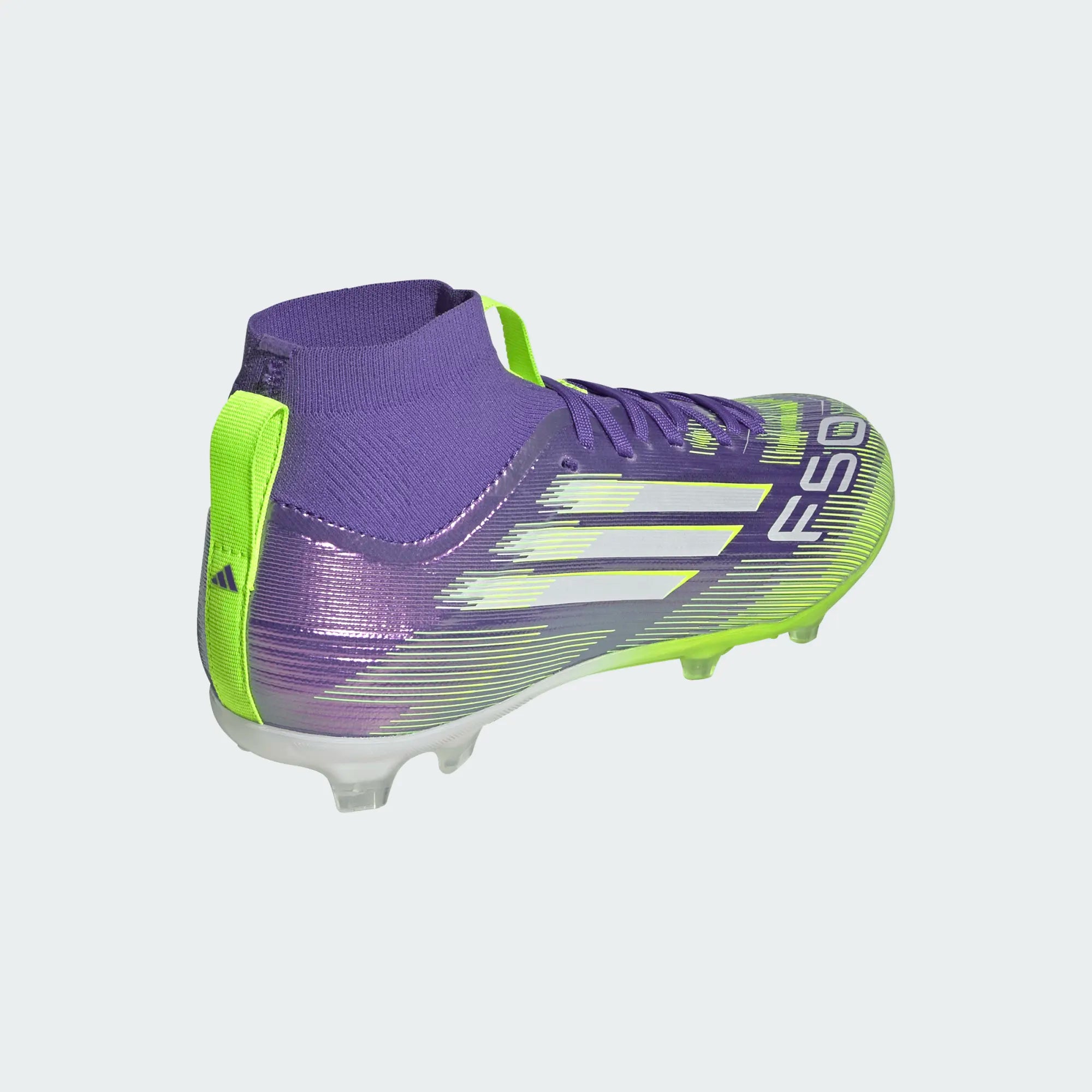 Adidas JR F50 Mid Elite FG/MG-PURRUS/FTWWHT/LUCLEM