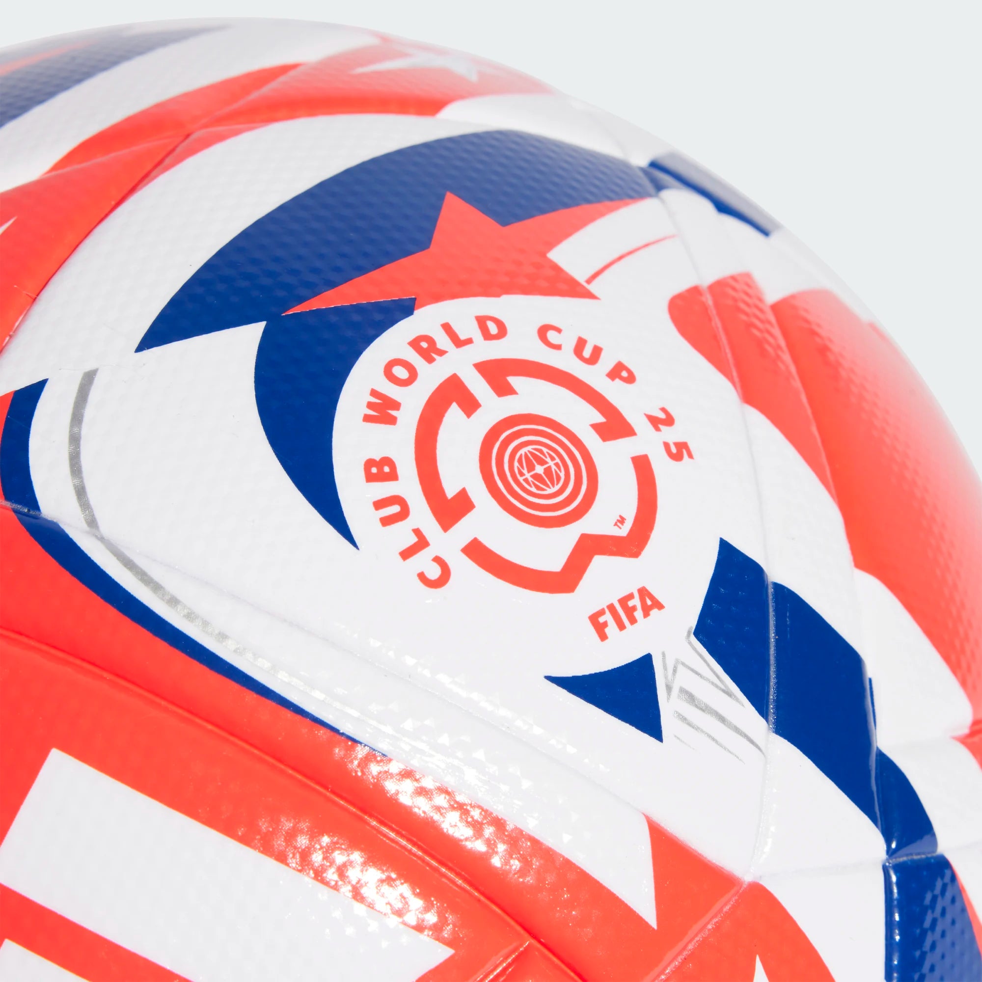 Adidas FCWC Mundial de Clubes League Soccer Ball- White/Lucid Red