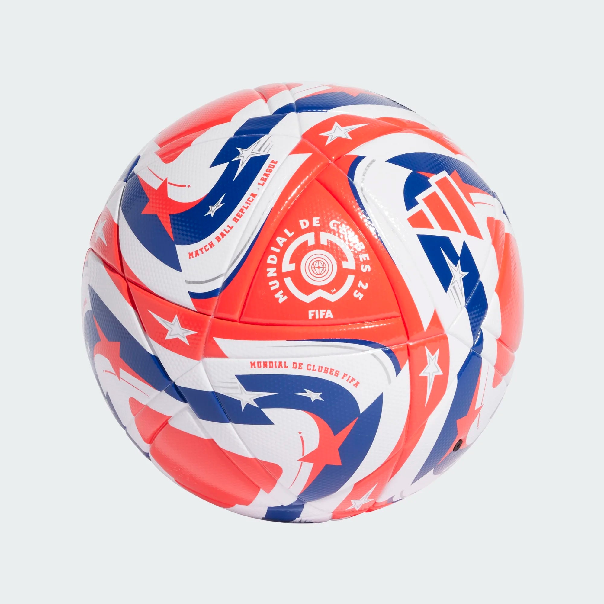 Adidas FCWC Mundial de Clubes League Soccer Ball- White/Lucid Red