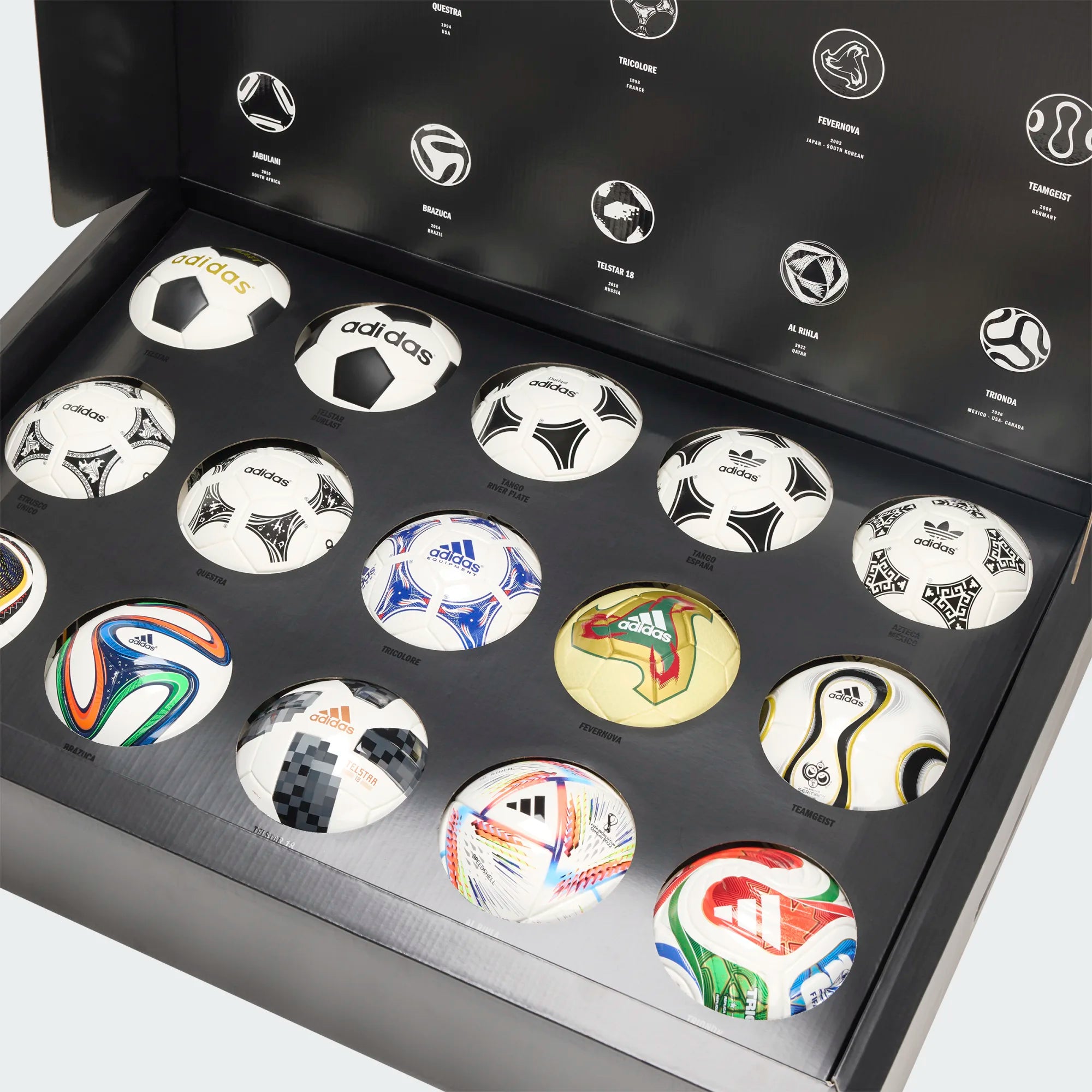 Adidas World Cup Historical Mini Soccer Ball Set