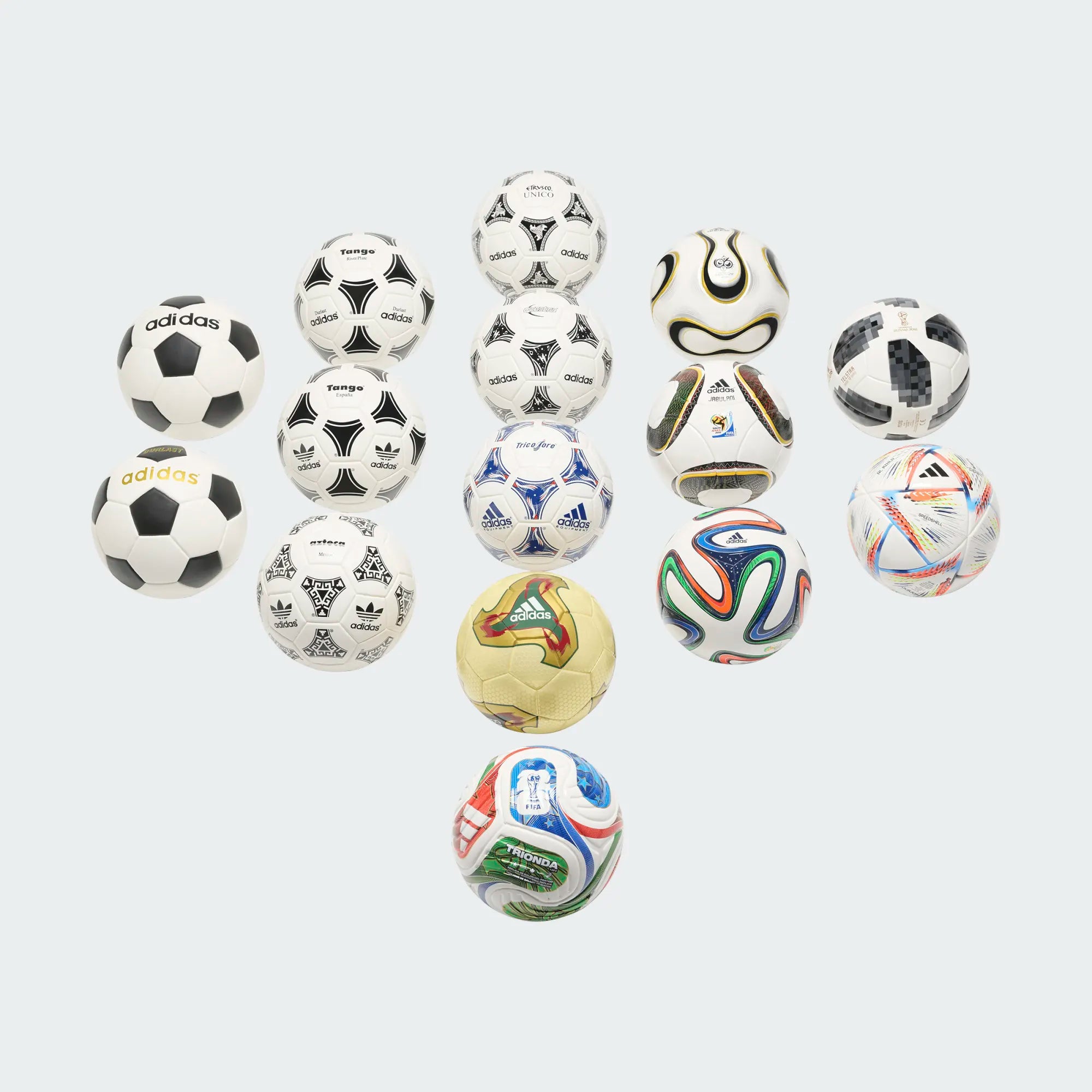 Adidas World Cup Historical Mini Soccer Ball Set