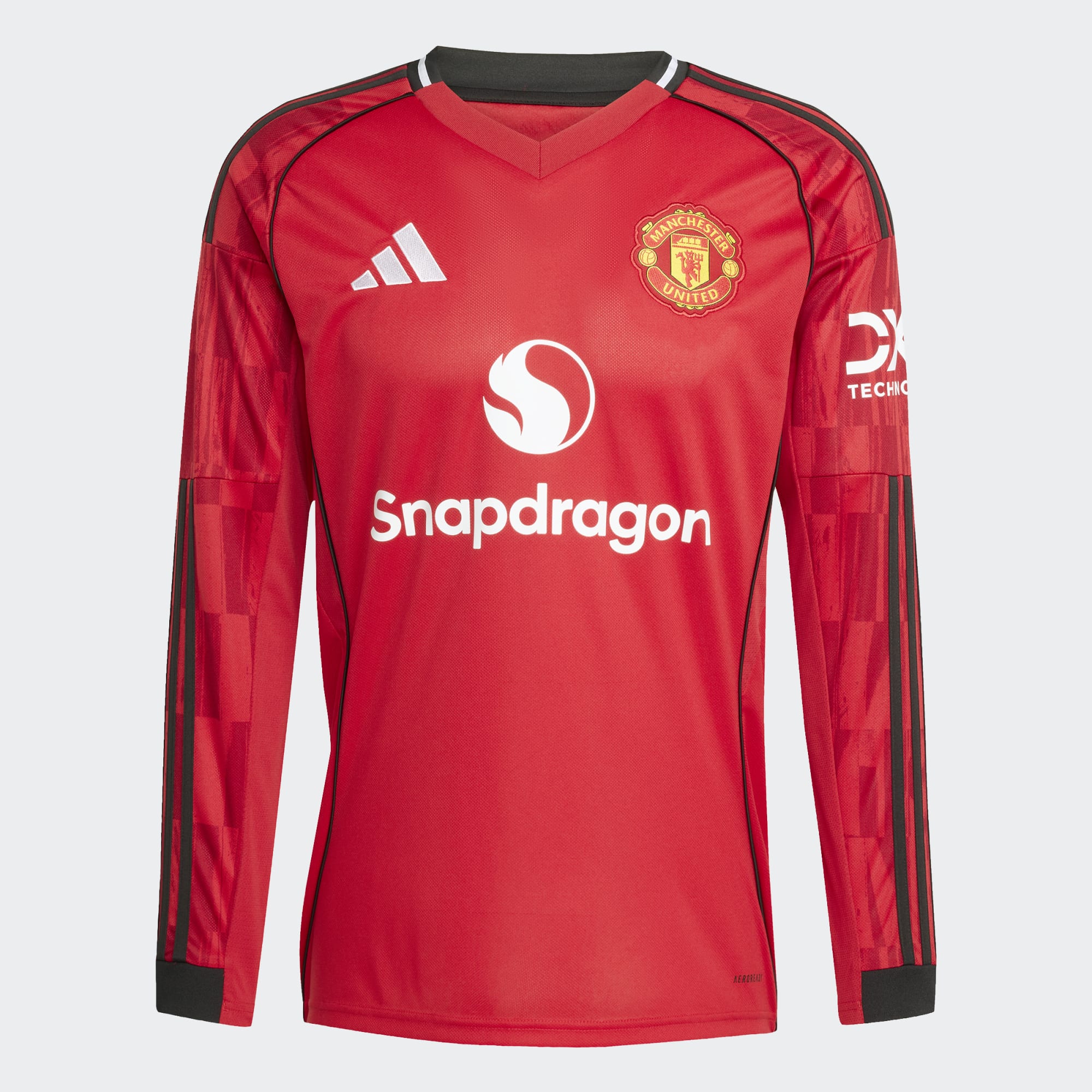 Adidas Men's Manchester United Long Sleeve Home Stadium Replica Jersey 25/26