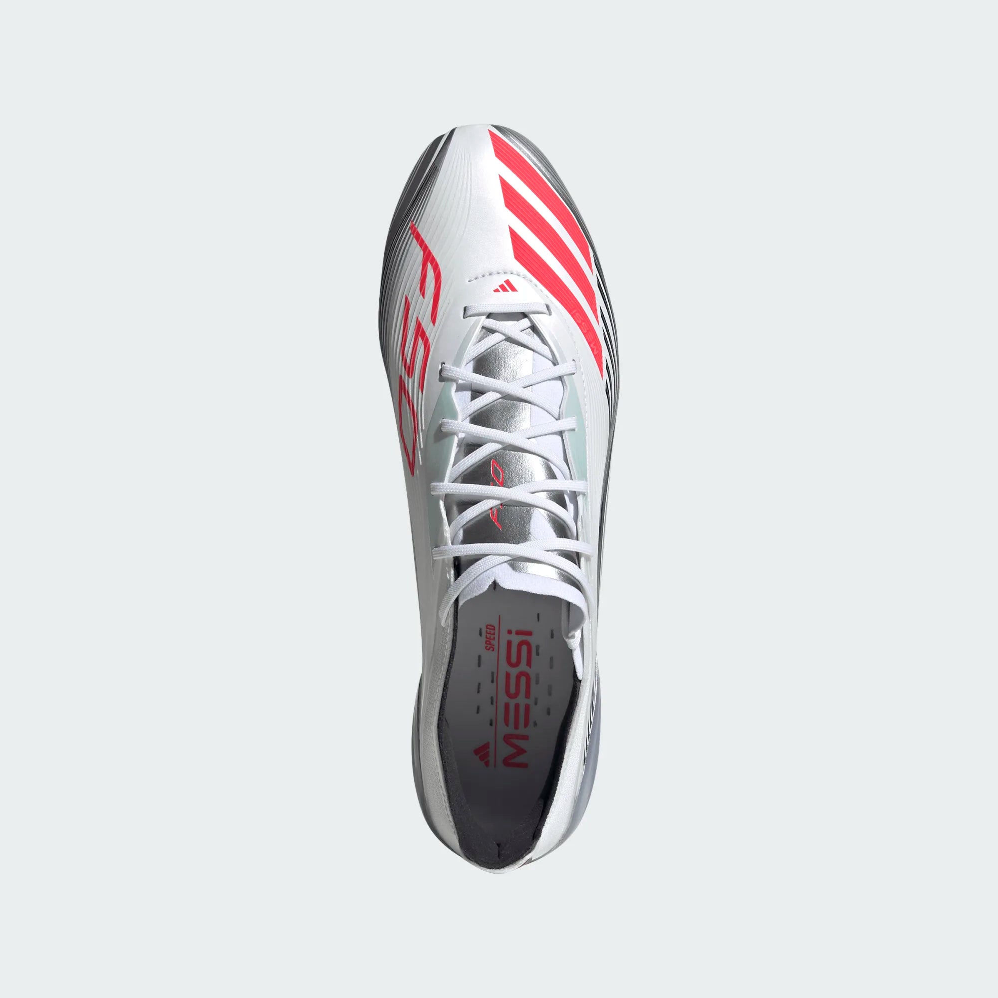 Adidas F50 Messi Elite FG/MG-WHITE/LUCID RED/METALLIC