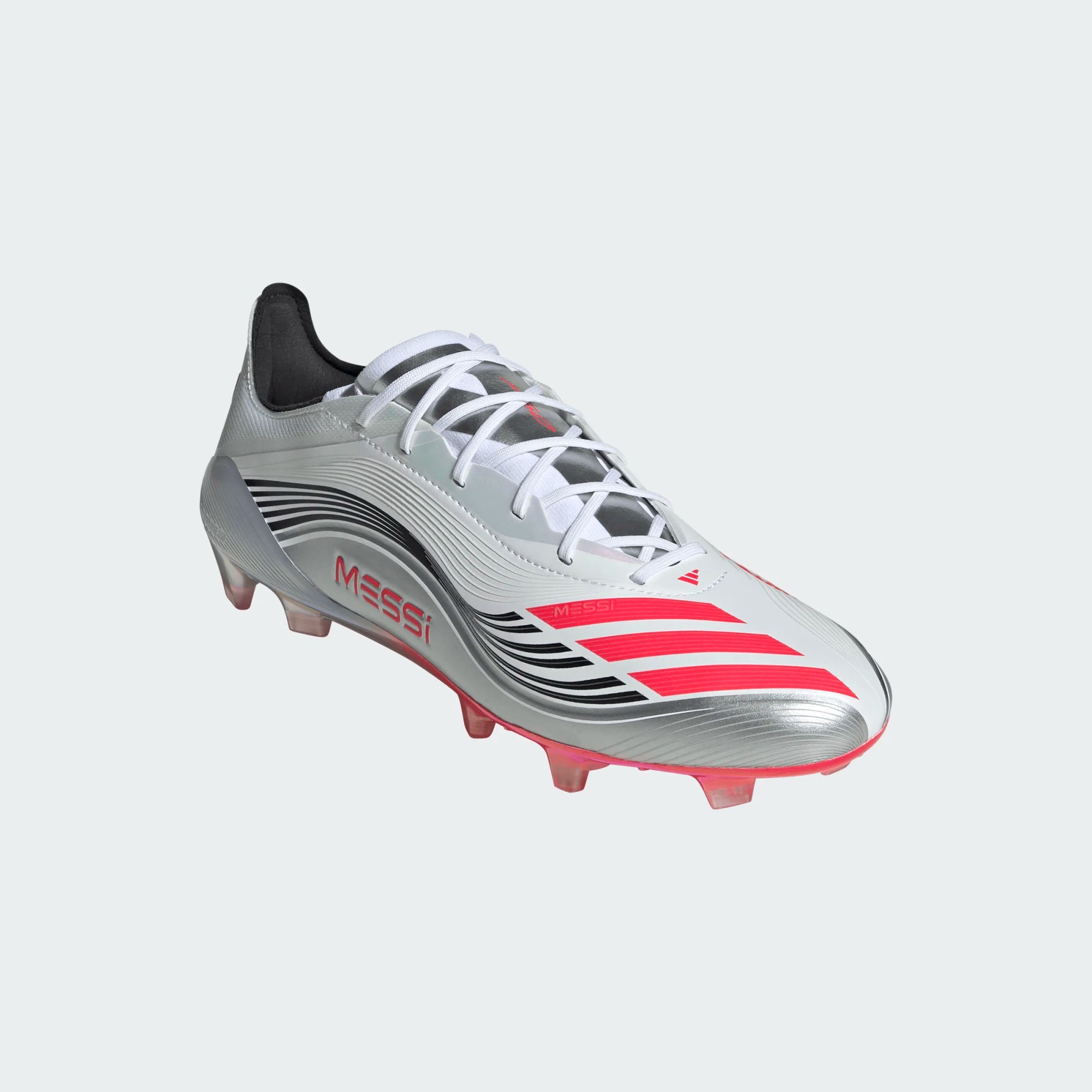 Adidas F50 Messi Elite FG/MG-WHITE/LUCID RED/METALLIC