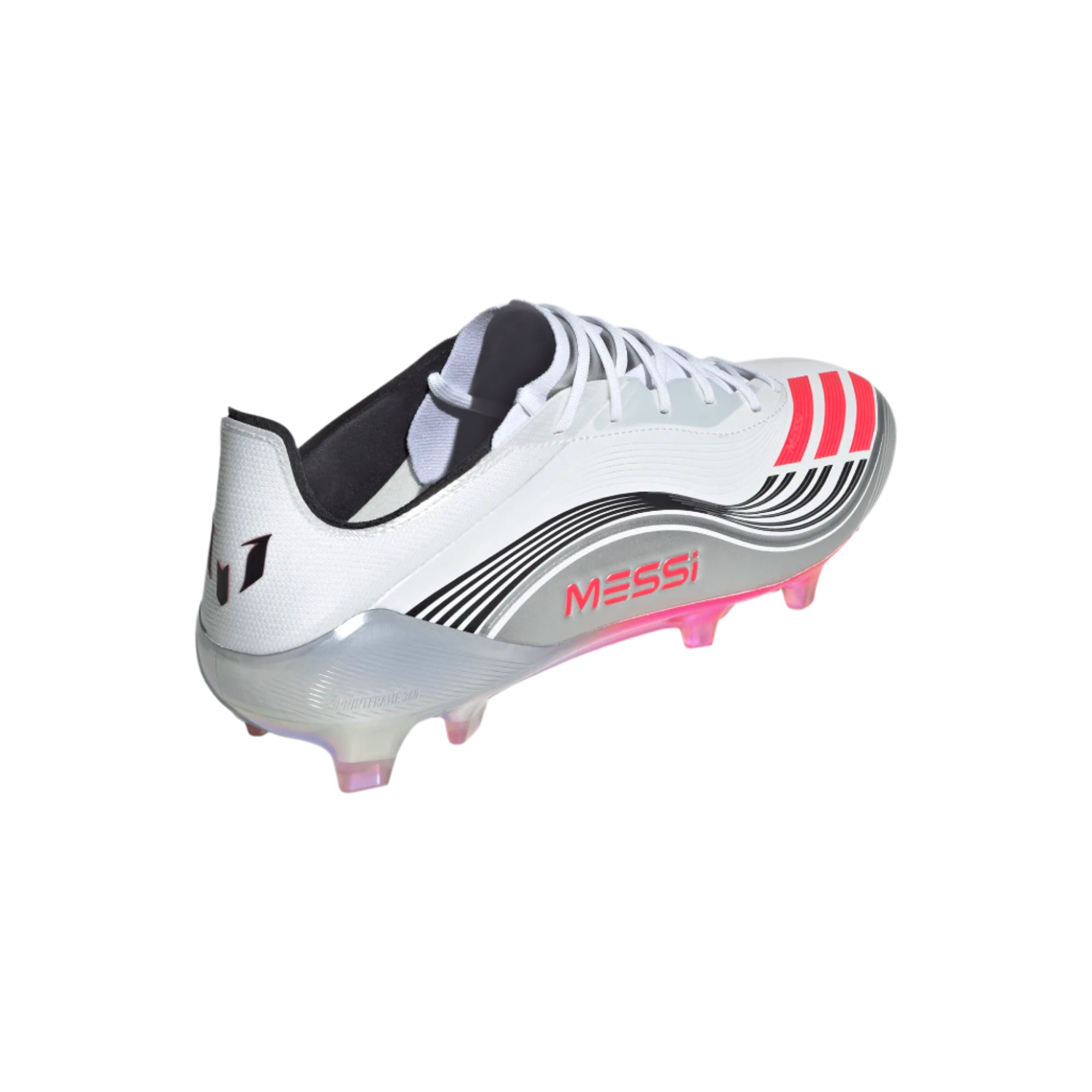 Adidas F50 Messi Elite FG/MG-WHITE/LUCID RED/METALLIC