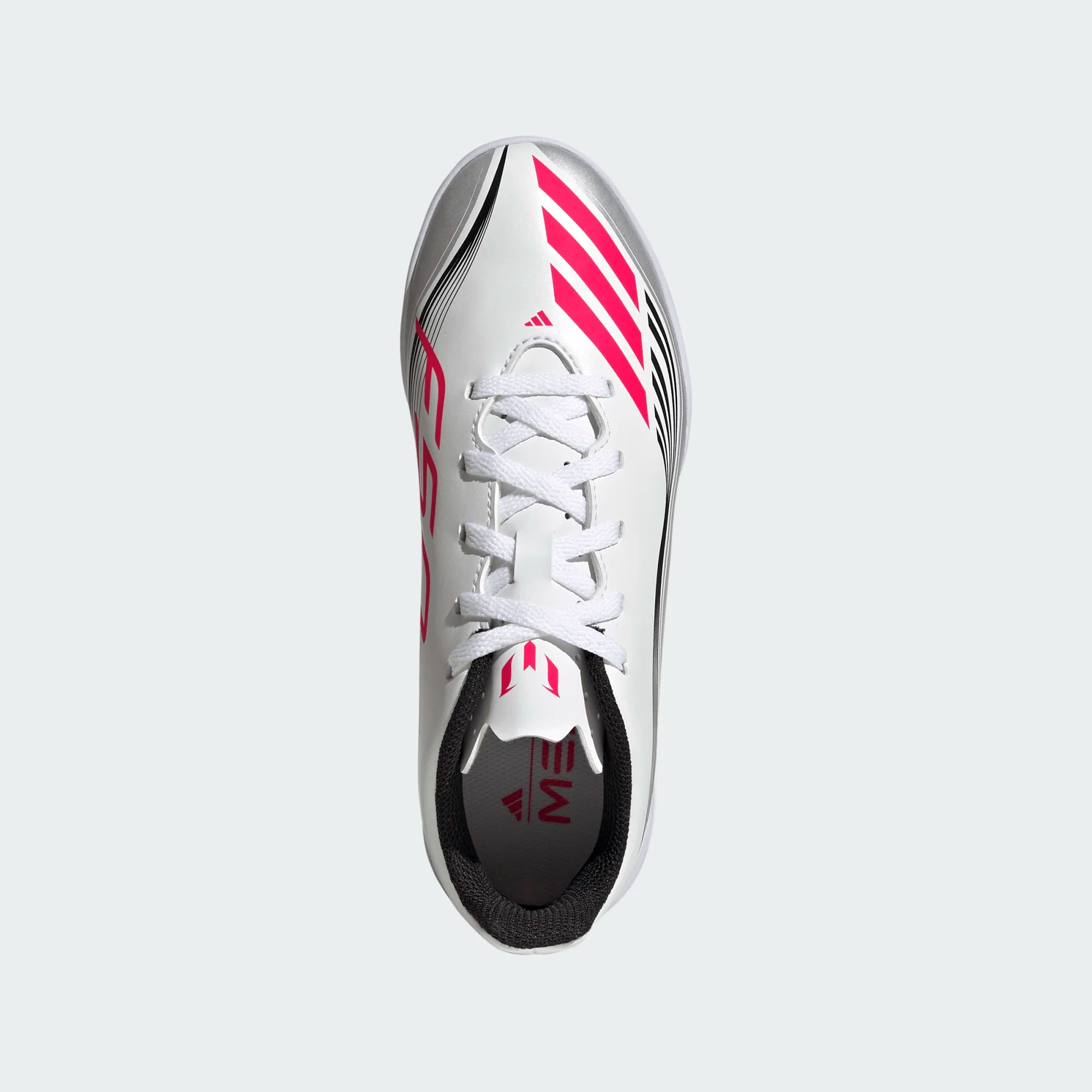 Adidas Jr F50 Messi Club IC-White/Lucid Red/Metallic