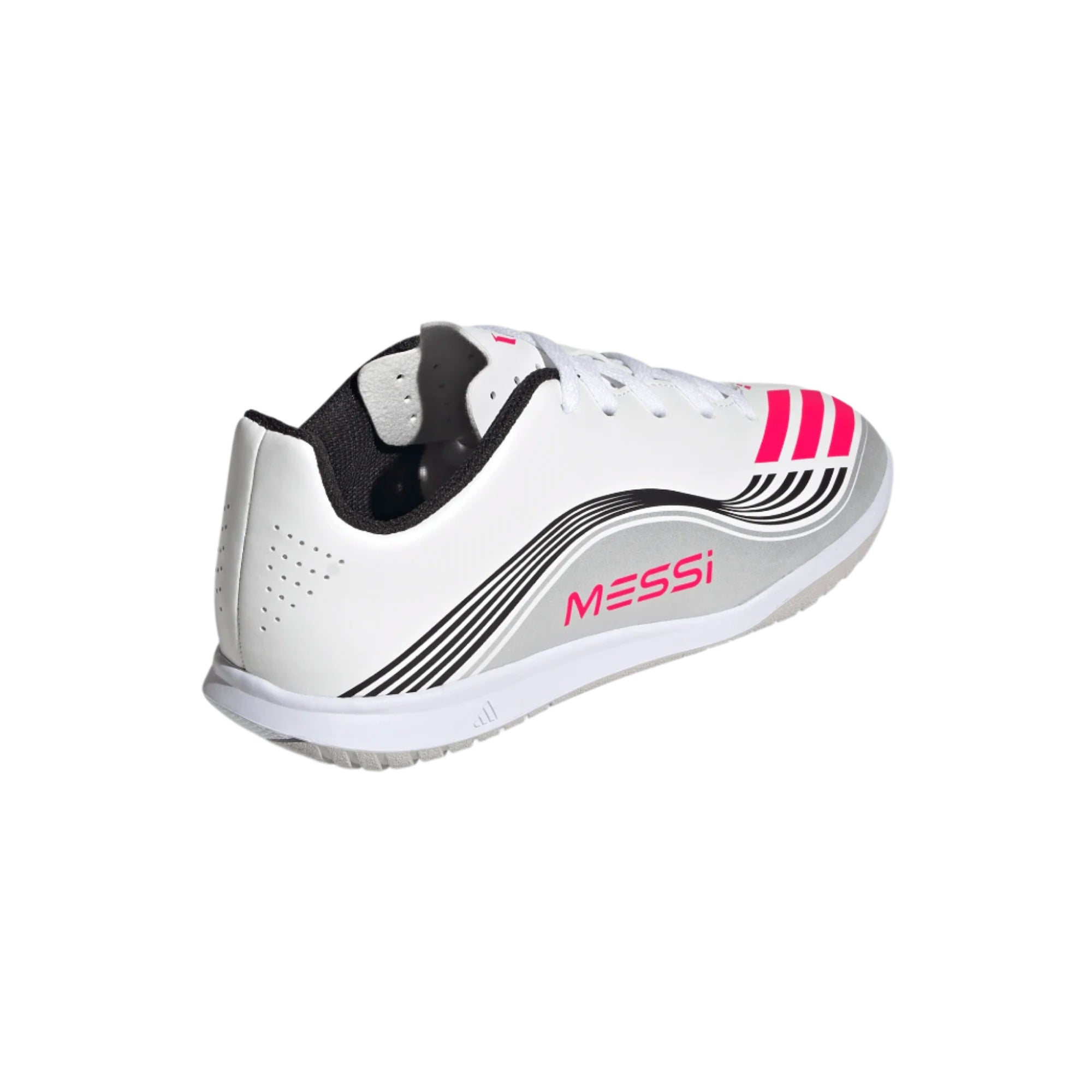 Adidas Jr F50 Messi Club IC-White/Lucid Red/Metallic