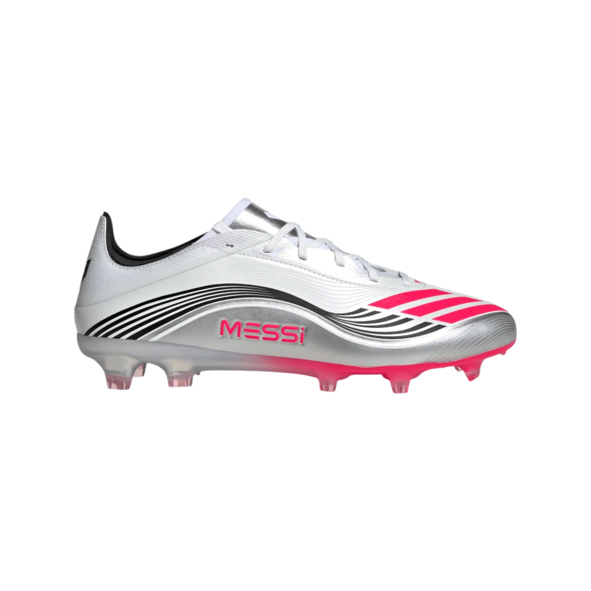 Adidas F50 Messi Pro FG/MG-Cloud White / Core Black / Gold Metallic