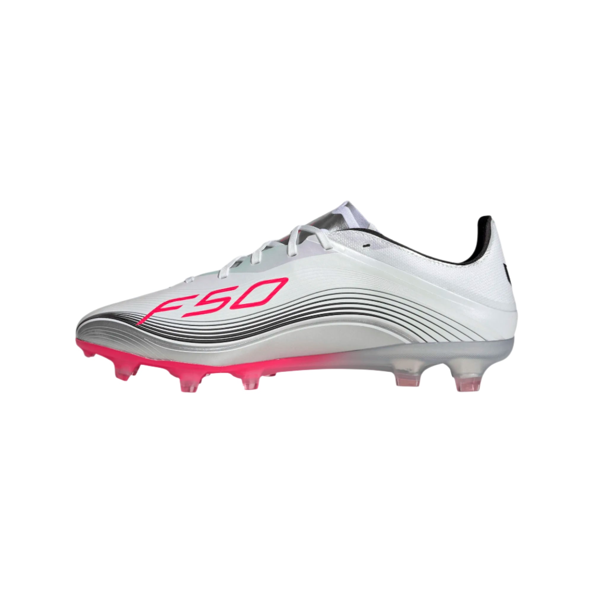 Adidas F50 Messi Pro FG/MG-Cloud White / Core Black / Gold Metallic