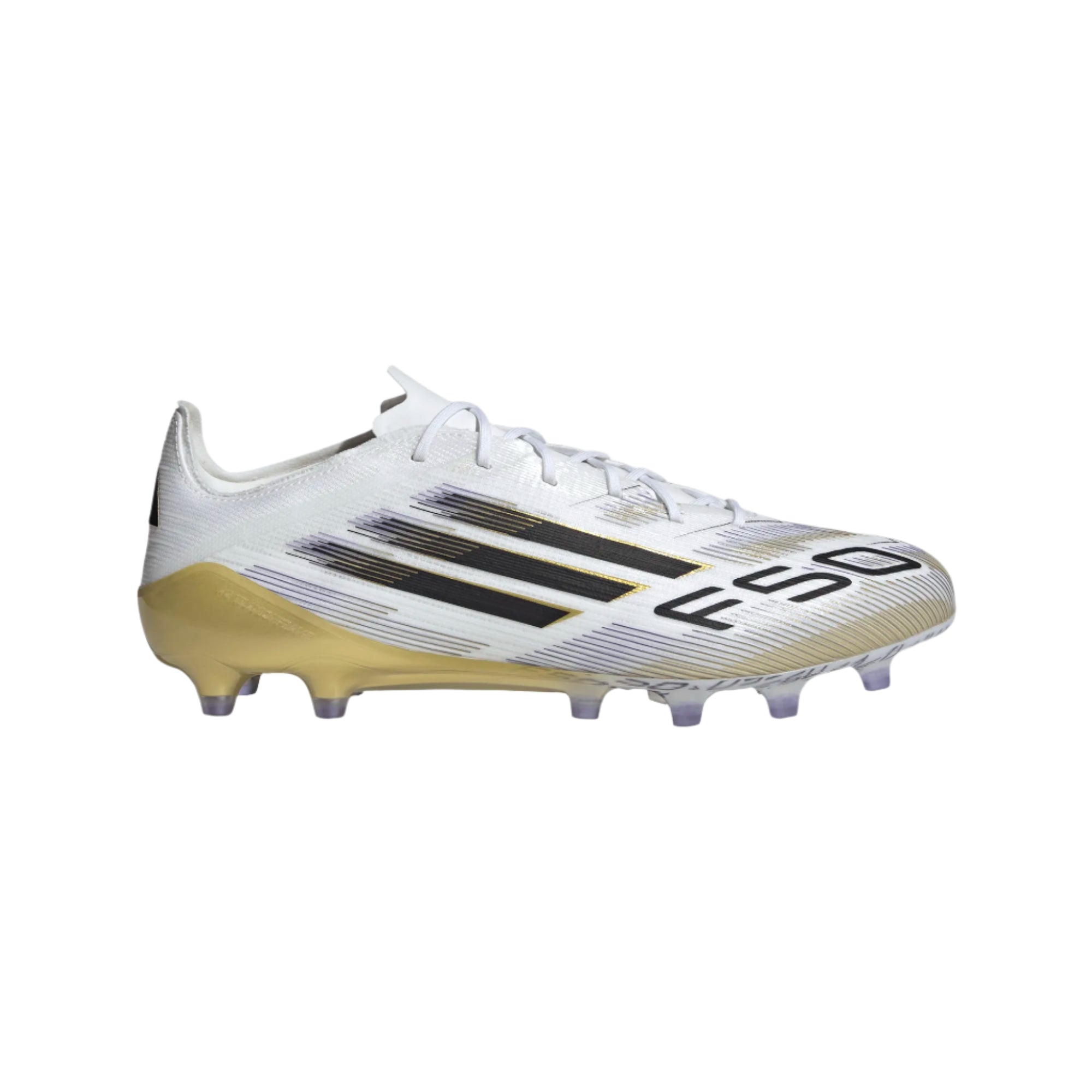 Adidas F50 Elite AG-Cloud White / Core Black / Gold Metallic