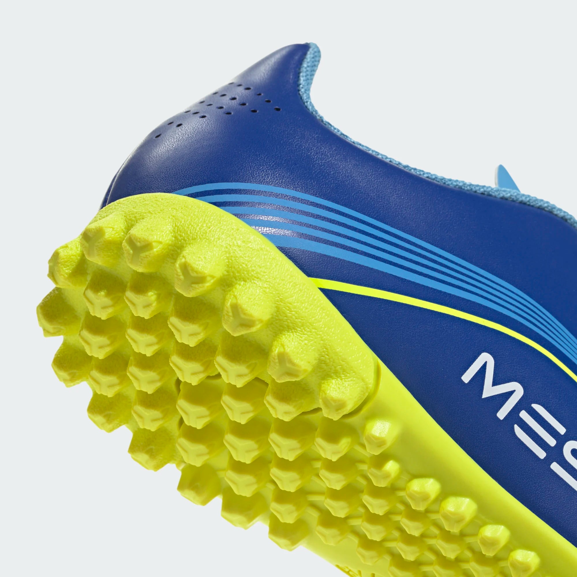 Adidas JR Messi F50 Club Turf Soccer Shoes-ROYBLU/SYELLO/SEBLBU