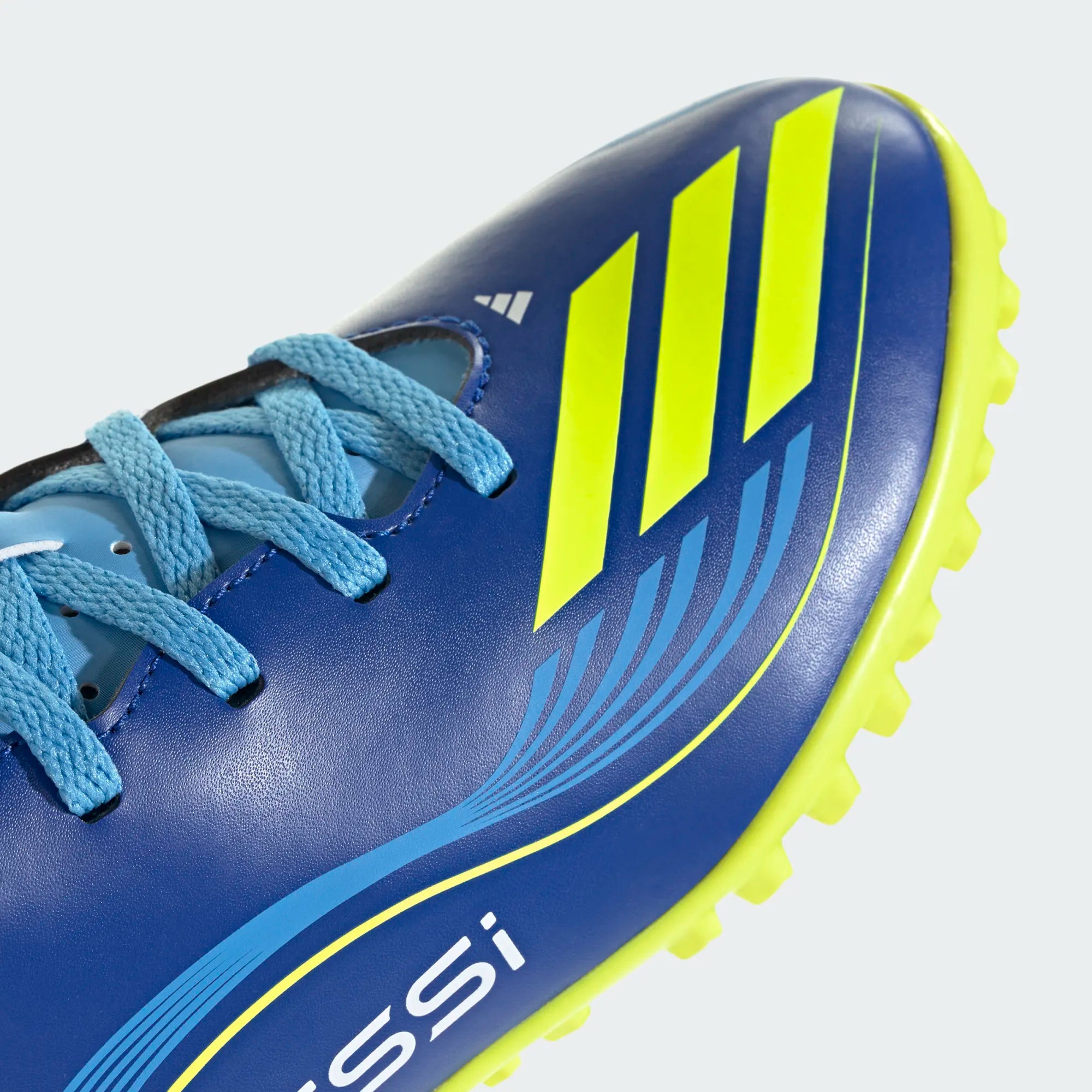 Adidas JR Messi F50 Club Turf Soccer Shoes-ROYBLU/SYELLO/SEBLBU