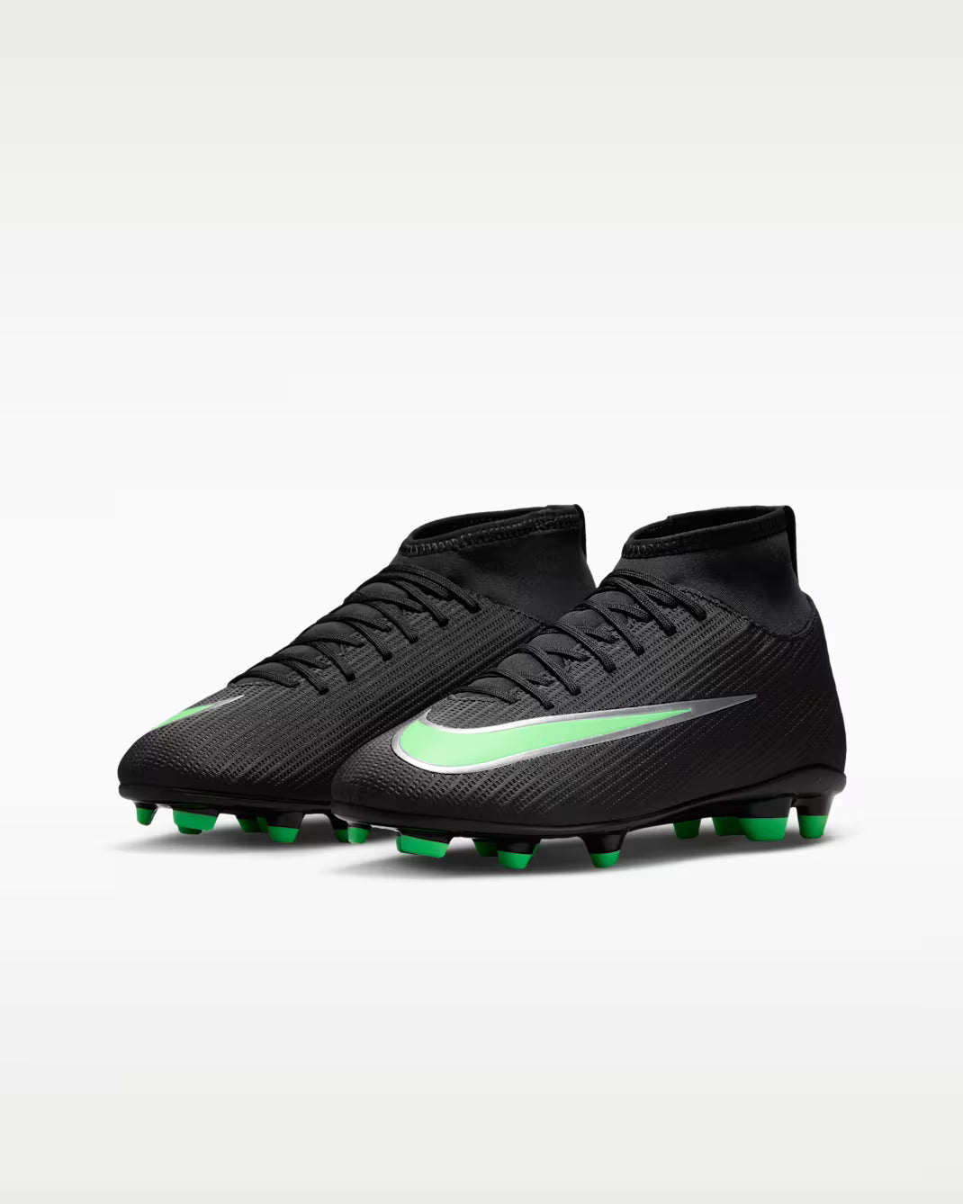Nike Jr. Mercurial Superfly 11 Club FG - black/illusion GREEN-BLACK NOIR/VERT ILLUSION