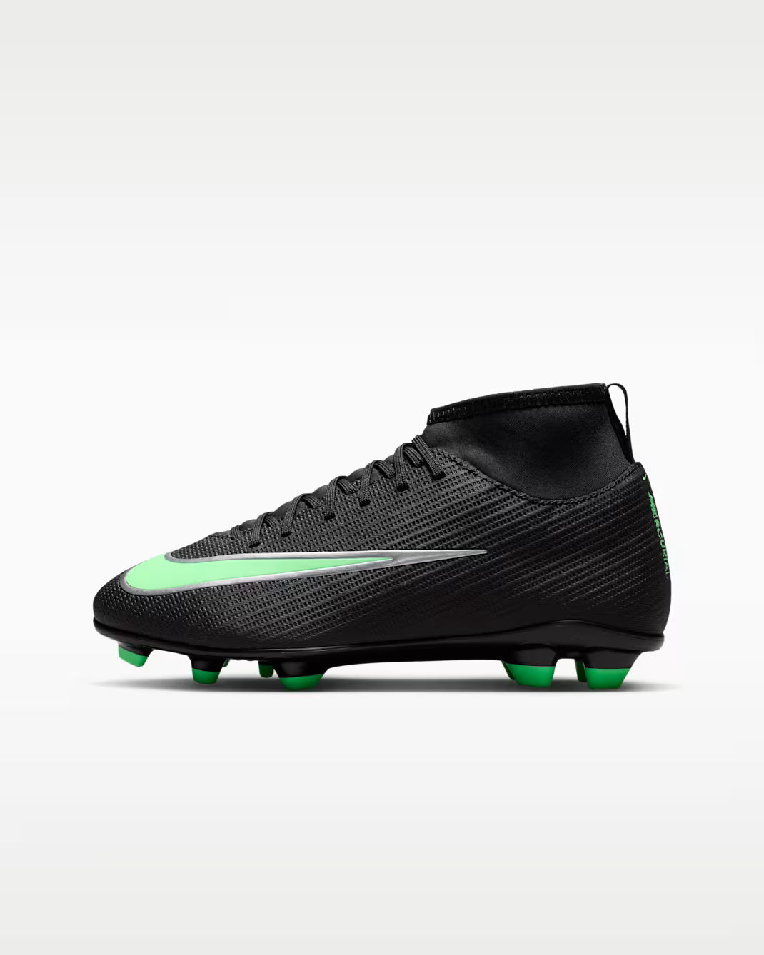 Nike Jr. Mercurial Superfly 11 Club FG - black/illusion GREEN-BLACK NOIR/VERT ILLUSION