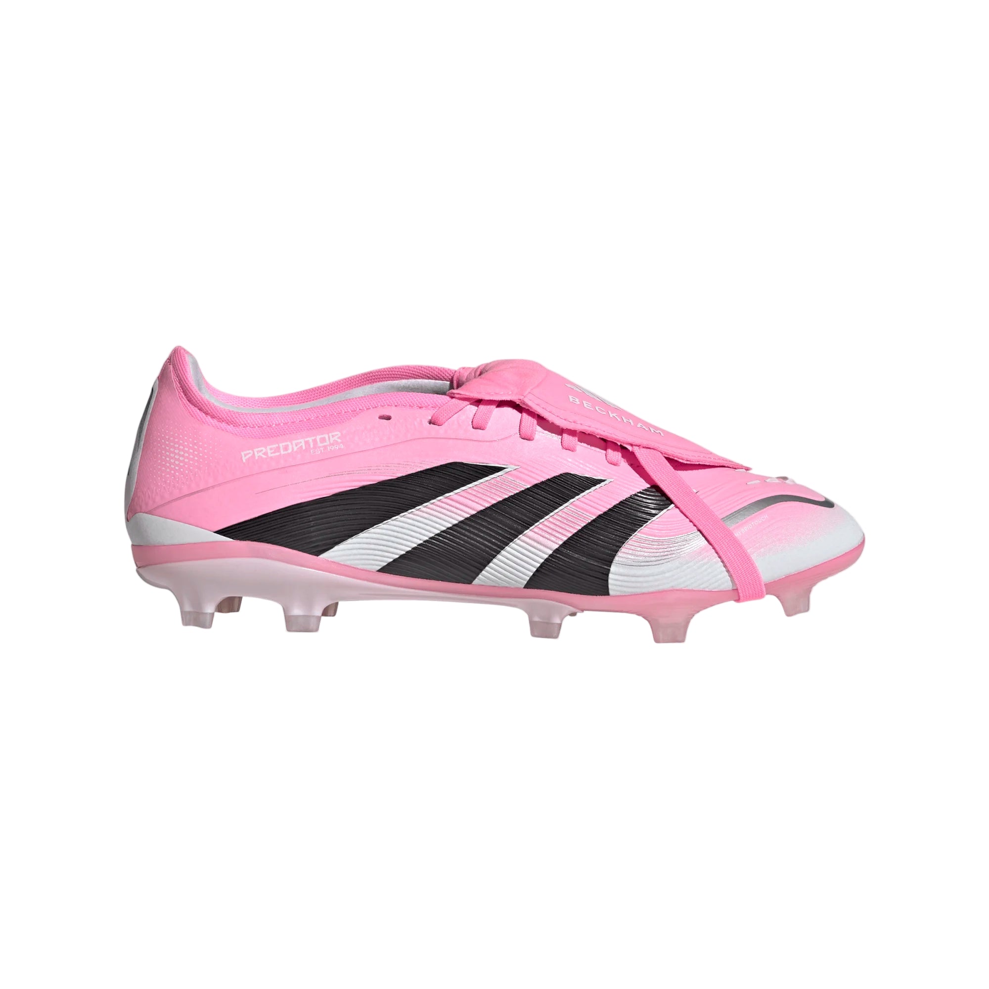 Adidas Jr Predator Pro Fold Over Tongue FG-Beam Pink / Core Black / Cloud White