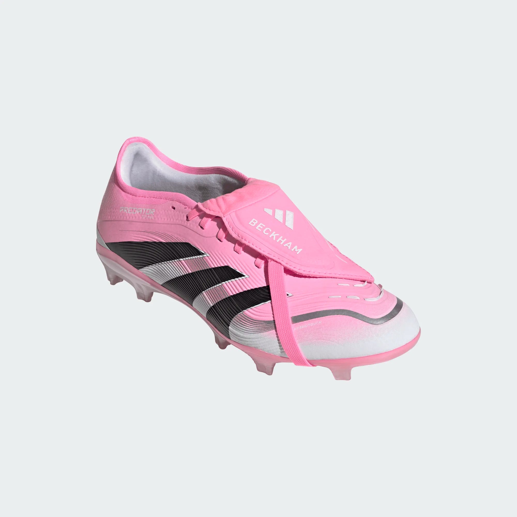 Adidas Jr Predator Pro Fold Over Tongue FG-Beam Pink / Core Black / Cloud White
