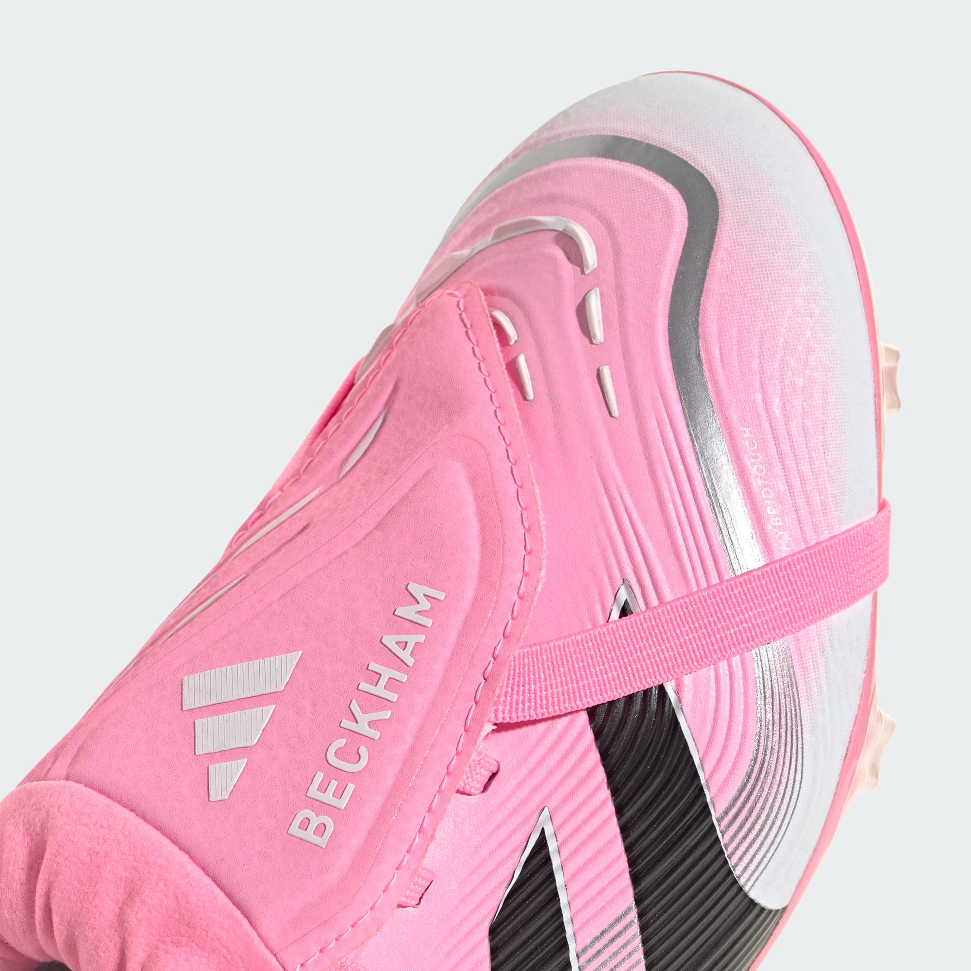 Adidas Jr Predator Pro Fold Over Tongue FG-Beam Pink / Core Black / Cloud White