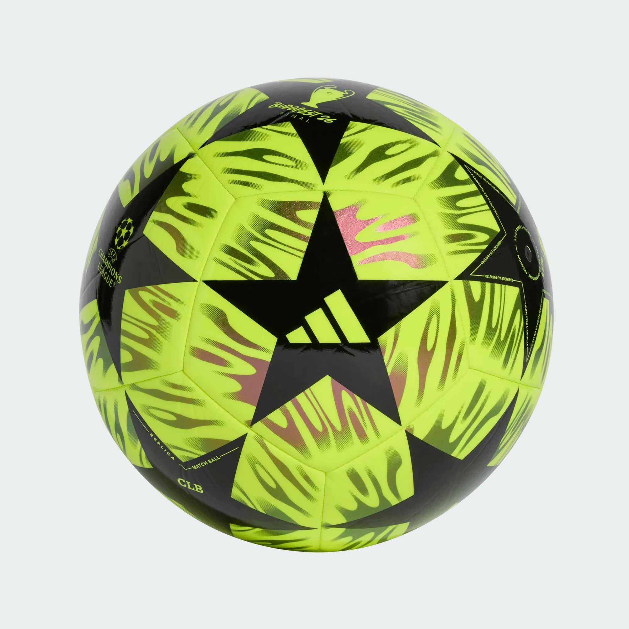 Adidas Champions League Budapest Club Soccer Ball 26/27 SYELLO/BLACK