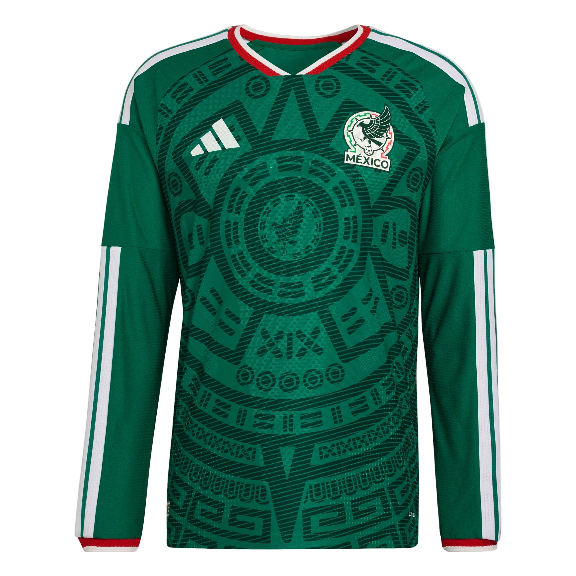 Adidas Mexico Home Authentic Long Sleeve Jersey 2026