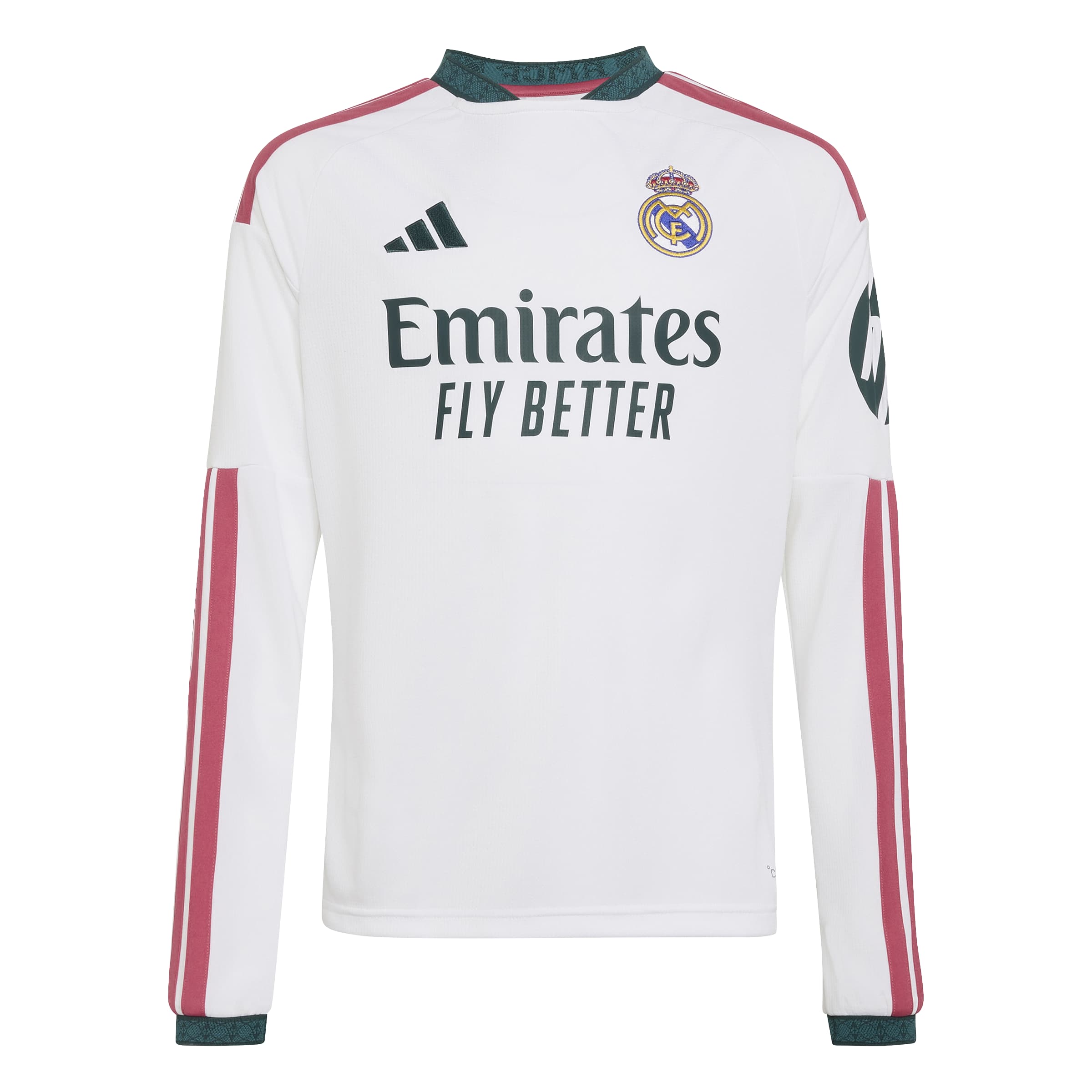 Adidas Youth Real Madrid Long Sleeve Home Stadium Jersey 26/27