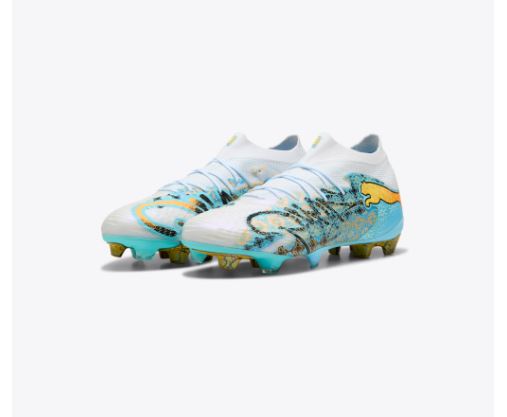 PUMA FUTURE 9 ULTIMATE PLAYMAKER FG - WHITE-VIBRANT BLUE-SUN STREAM-LIGHT A