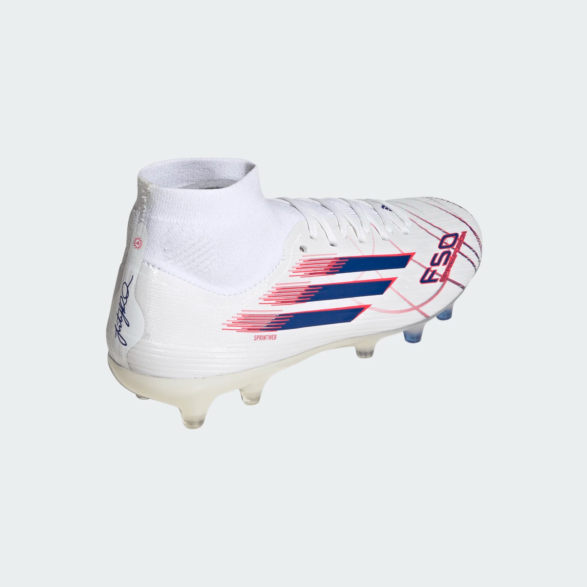 Adidas Women's F50 SPARKFUSION Pro FG/AG-FTWWHT/ROYBLU/LUCRED