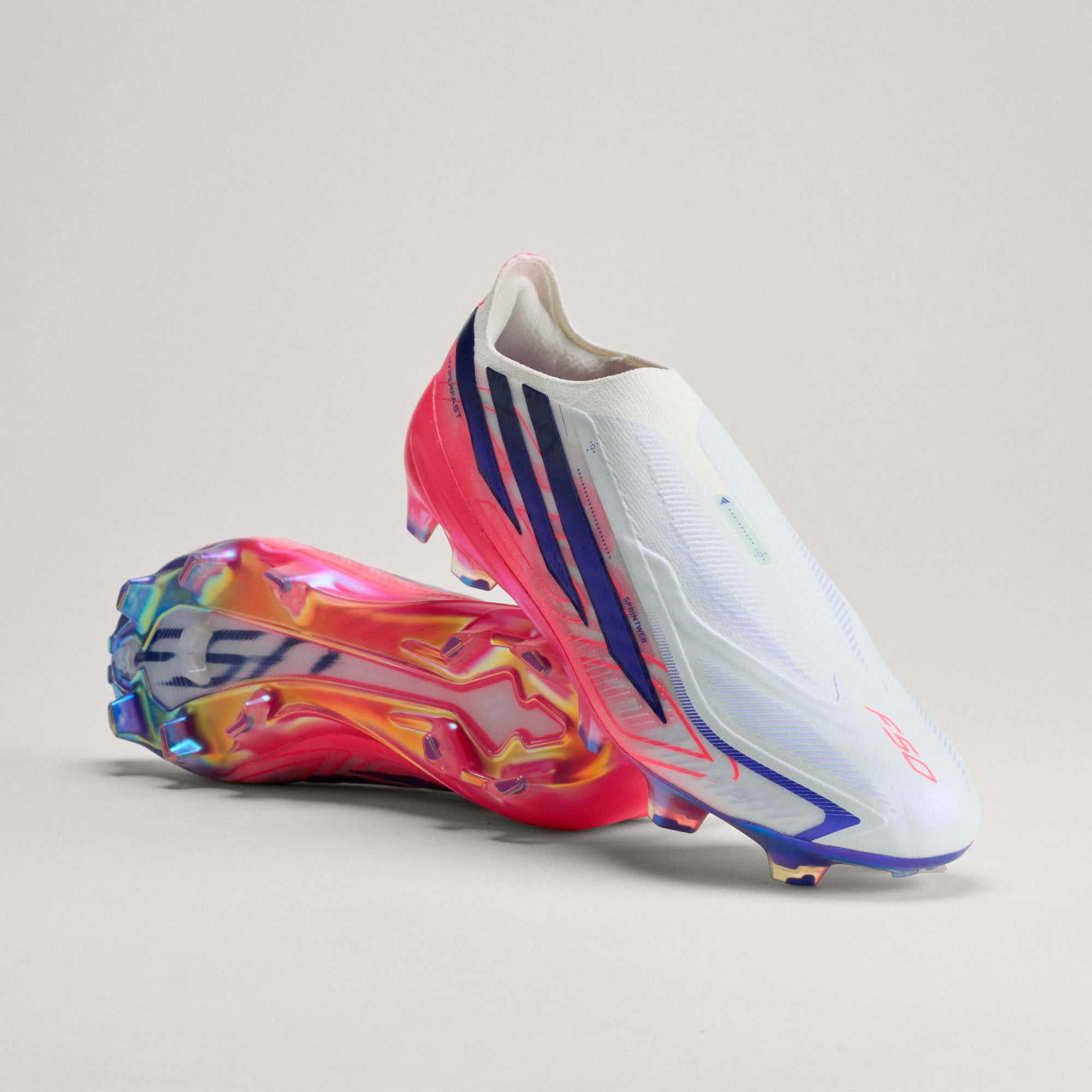 Adidas F50 Hyperfast Elite Laceless FG - FTWWHT/SOLPUR/SOLTUR
