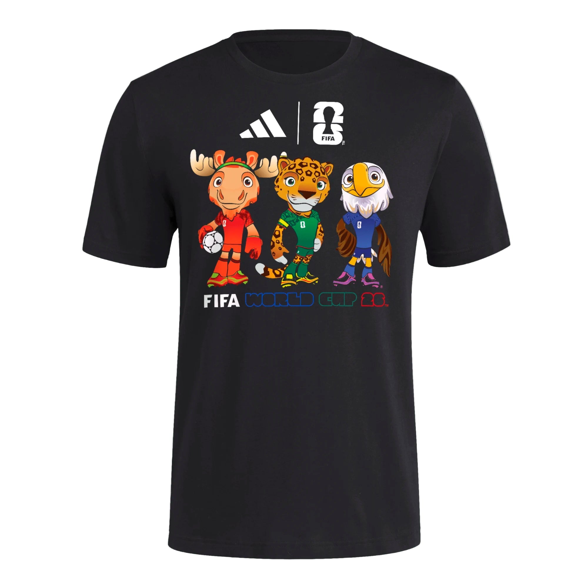 Adidas Youth FIFA World Cup Gear 2026 FIFA World Cup Mascot T-Shirt - Black